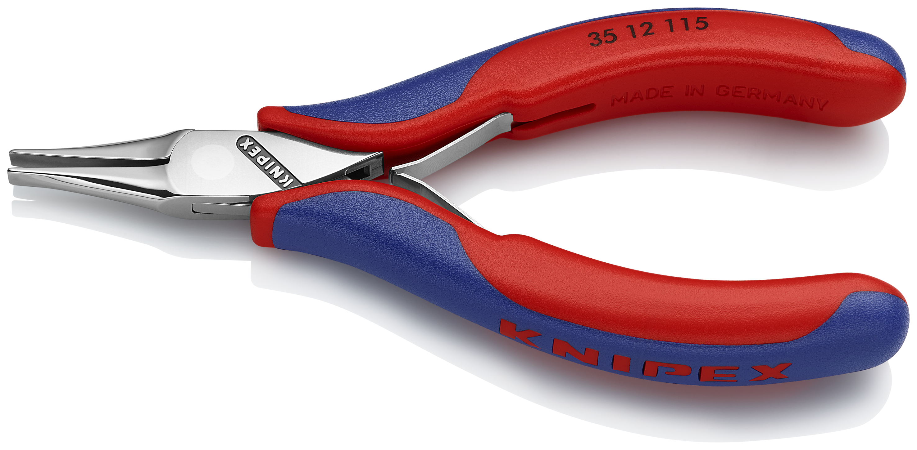 KNIPEX 35 12 115 SB Electronics Pliers with box joint 115 mm with multi-component handles mirror polished thumbnail 2