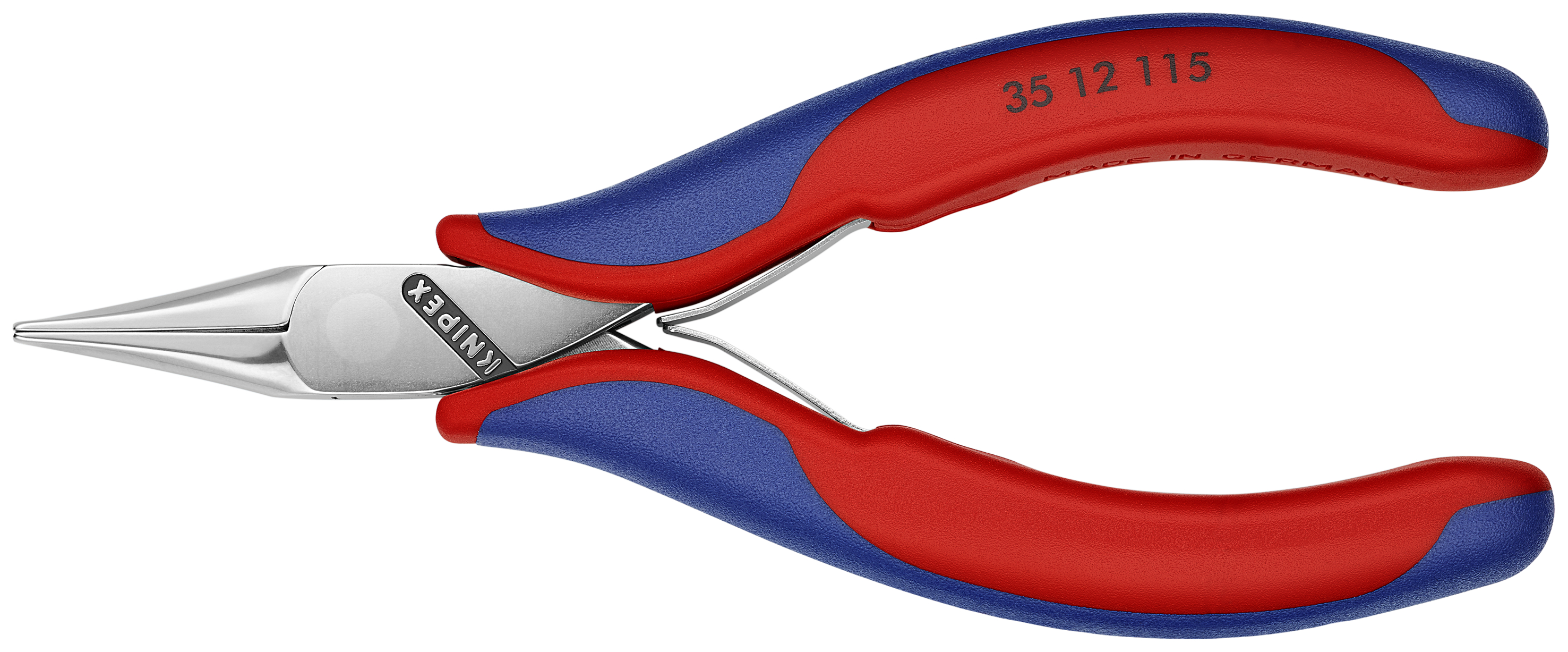 KNIPEX 35 12 115 SB Electronics Pliers with box joint 115 mm with multi-component handles mirror polished thumbnail 3