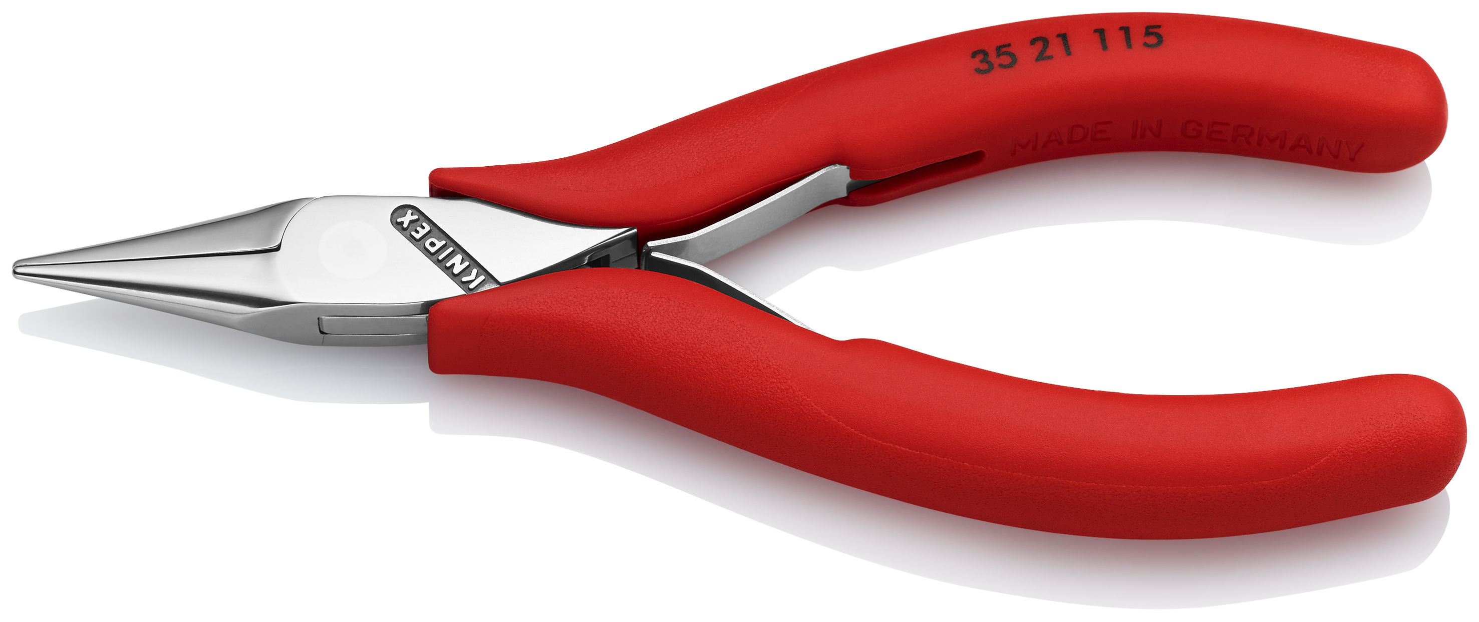KNIPEX 35 21 115 Electronics Pliers with box joint 115 mm with non-slip plastic grips mirror polished