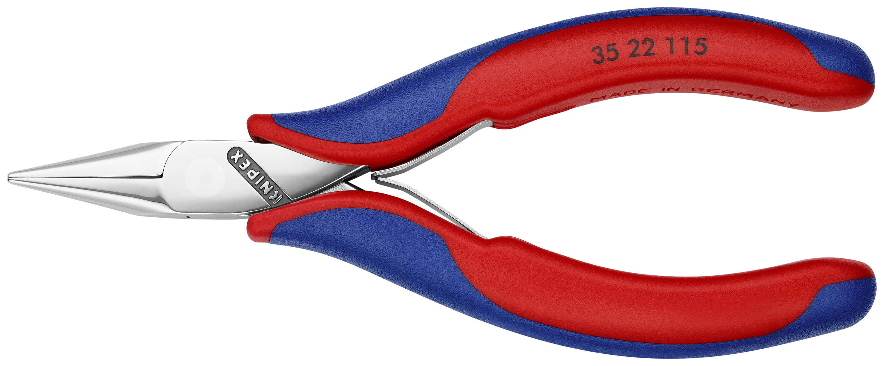 KNIPEX 35 22 115 SB Electronics Pliers with box joint 115 mm with multi-component handles mirror polished thumbnail 4