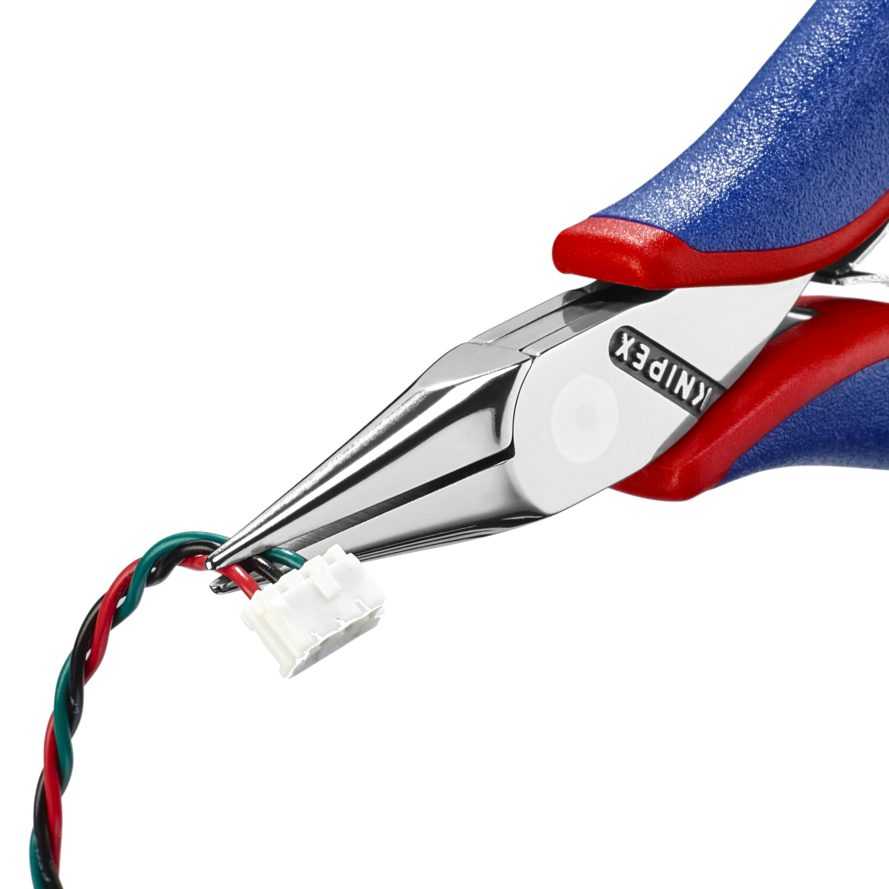 KNIPEX 35 22 115 SB Electronics Pliers with box joint 115 mm with multi-component handles mirror polished thumbnail 5