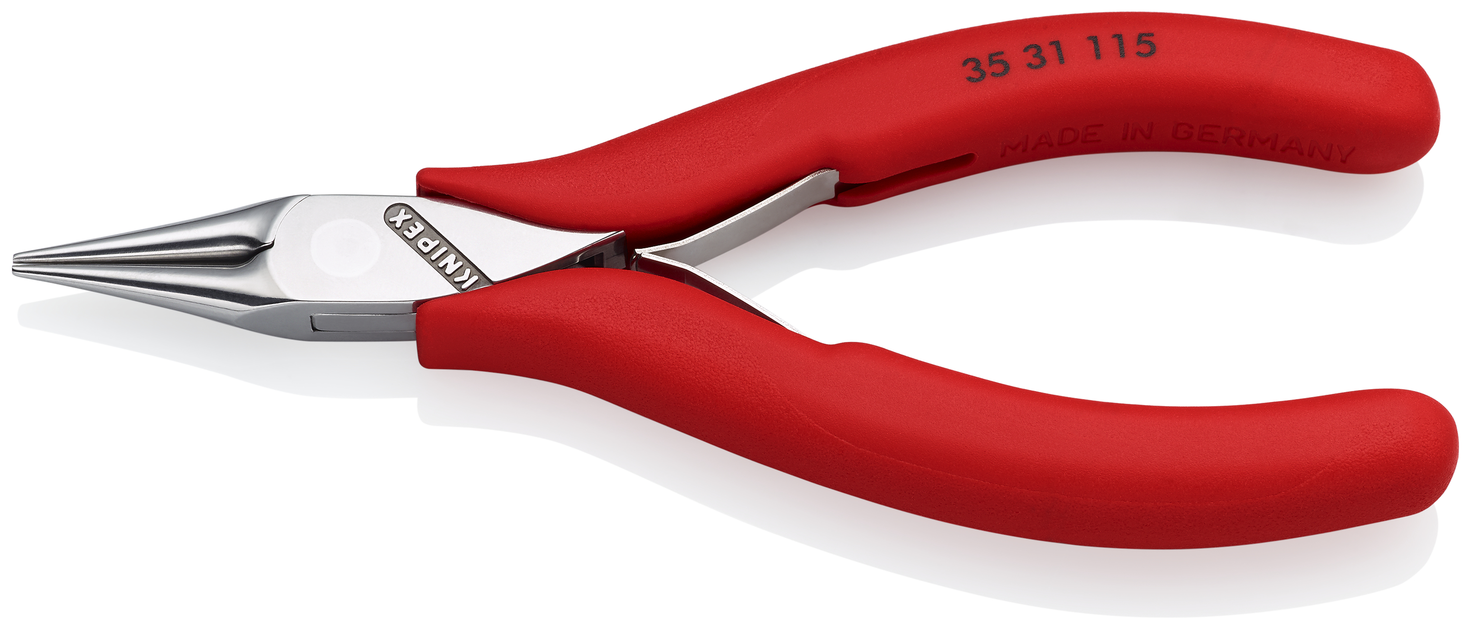 KNIPEX 35 31 115 Electronics Pliers with box joint 115 mm with non-slip plastic grips mirror polished