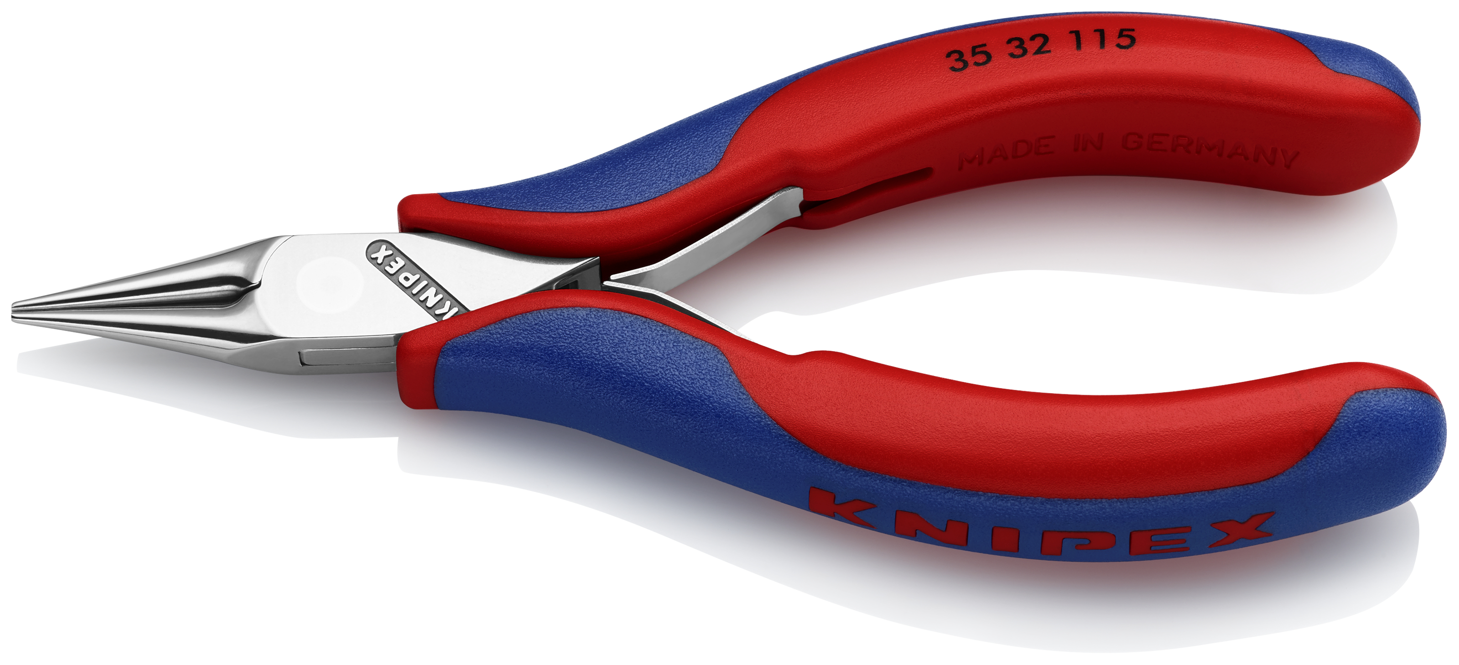KNIPEX 35 32 115 SB Electronics Pliers with box joint 115 mm with multi-component handles mirror polished
