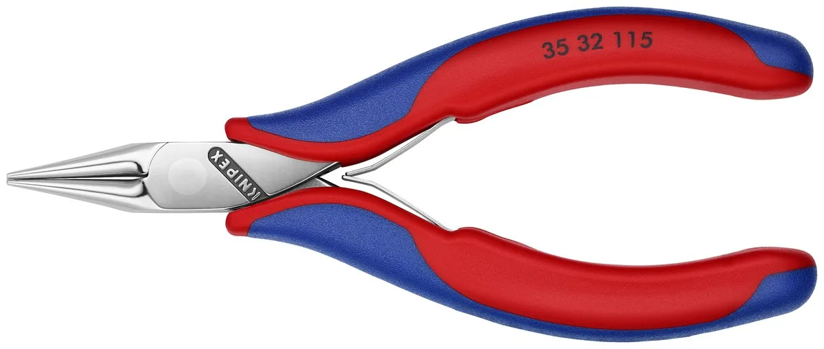 KNIPEX 35 32 115 Electronics Pliers with box joint 115 mm with multi-component handles mirror polished thumbnail 4