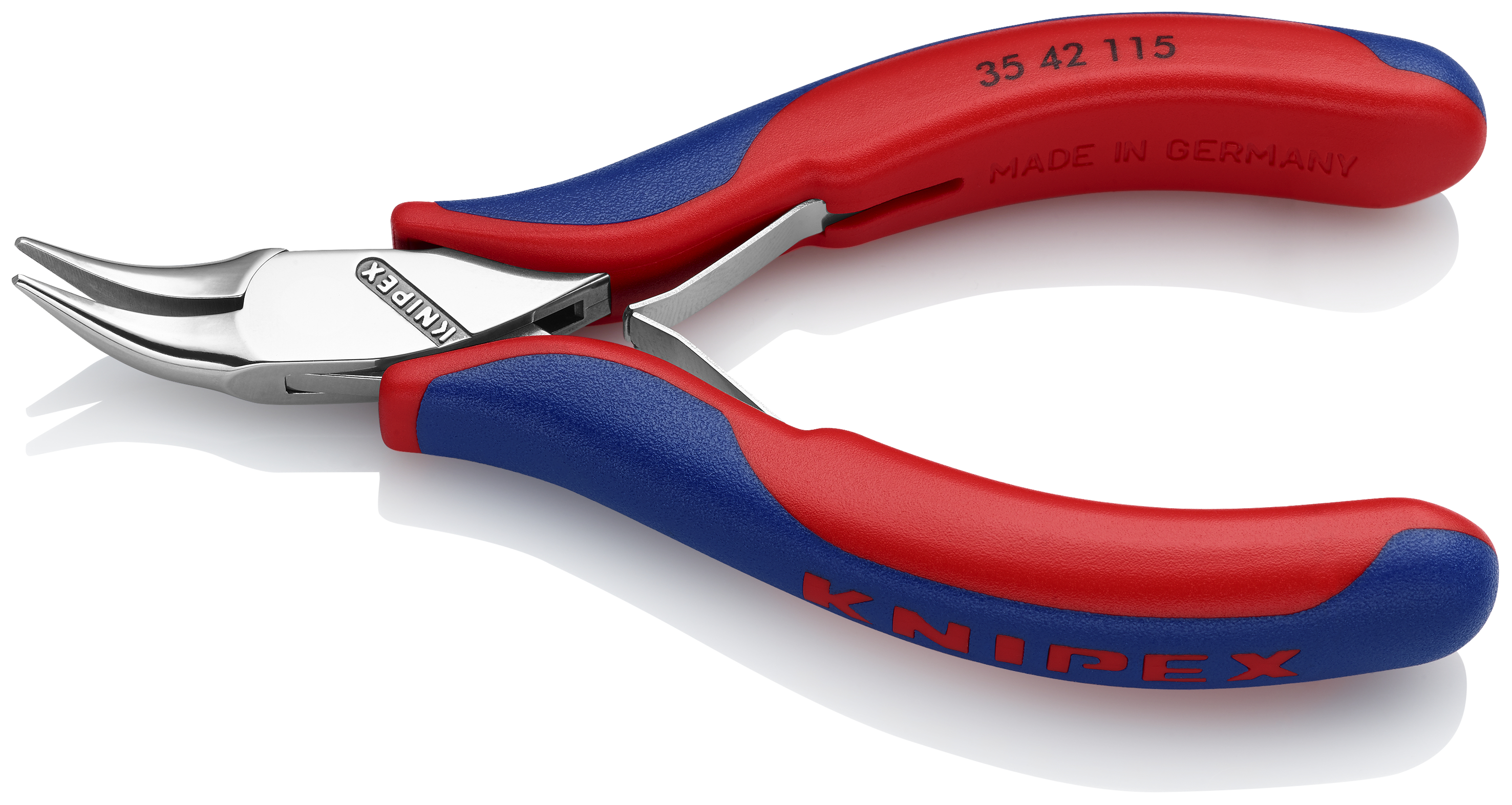 KNIPEX 35 42 115 SB Electronics Pliers with box joint 115 mm with multi-component handles mirror polished thumbnail 2