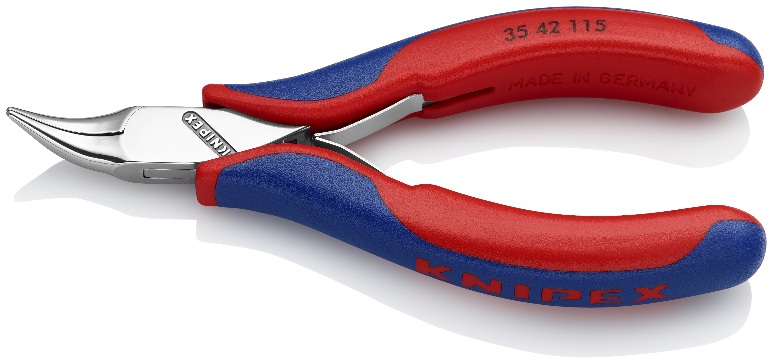 KNIPEX 35 42 115 Electronics Pliers with box joint 115 mm with multi-component handles mirror polished