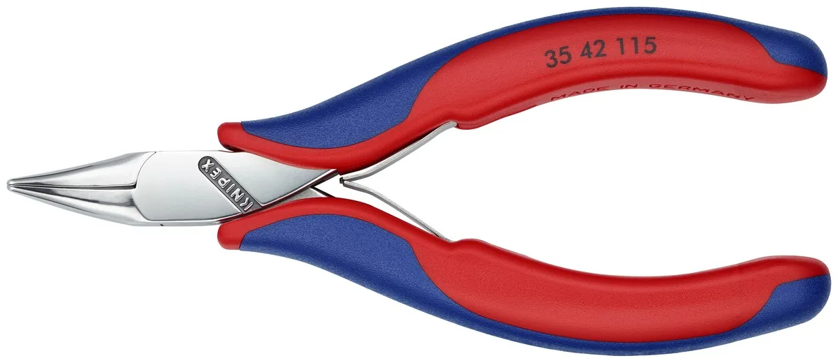 KNIPEX 35 42 115 Electronics Pliers with box joint 115 mm with multi-component handles mirror polished thumbnail 6