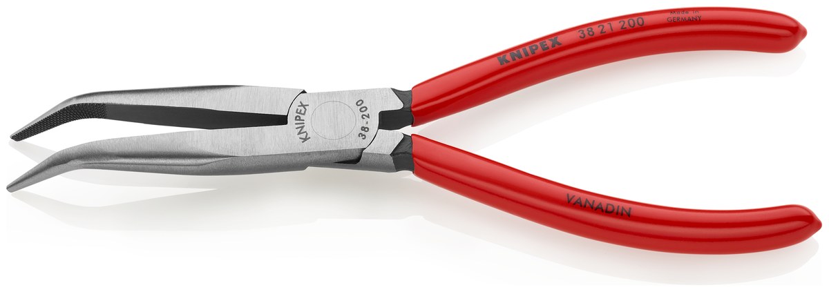 Kìm cơ khí mỏ cong 40° KNIPEX 38 21 200, dài 200mm thumbnail 2