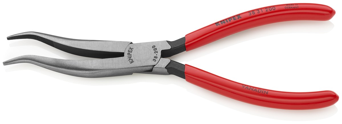 Kìm cơ khí mỏ cong nhọn KNIPEX 38 31 200, dài 200mm thumbnail 2