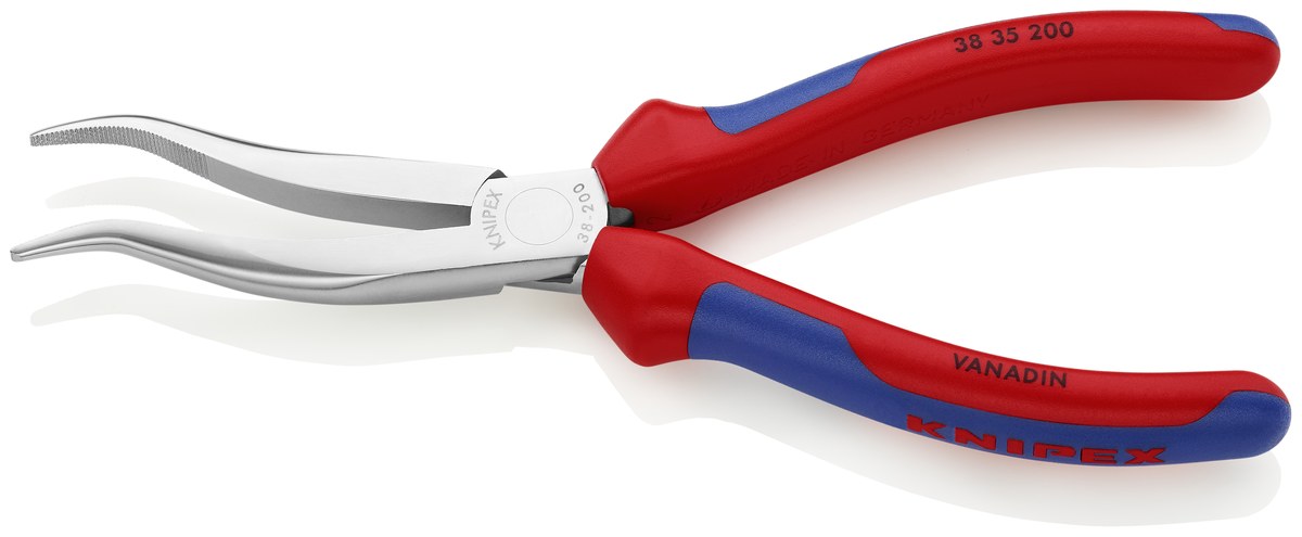 Kìm cơ khí mỏ cong nhọn KNIPEX 38 35 200, dài 200mm thumbnail 2