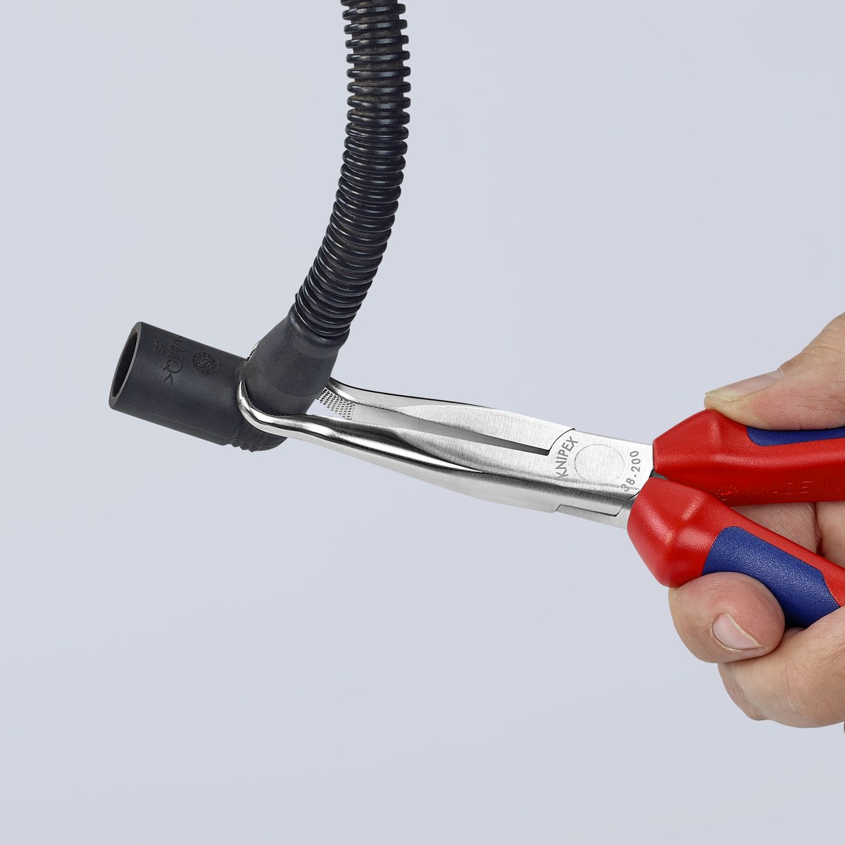 Kìm gắp bugi 45° KNIPEX 38 95 200, dài 200mm thumbnail 6