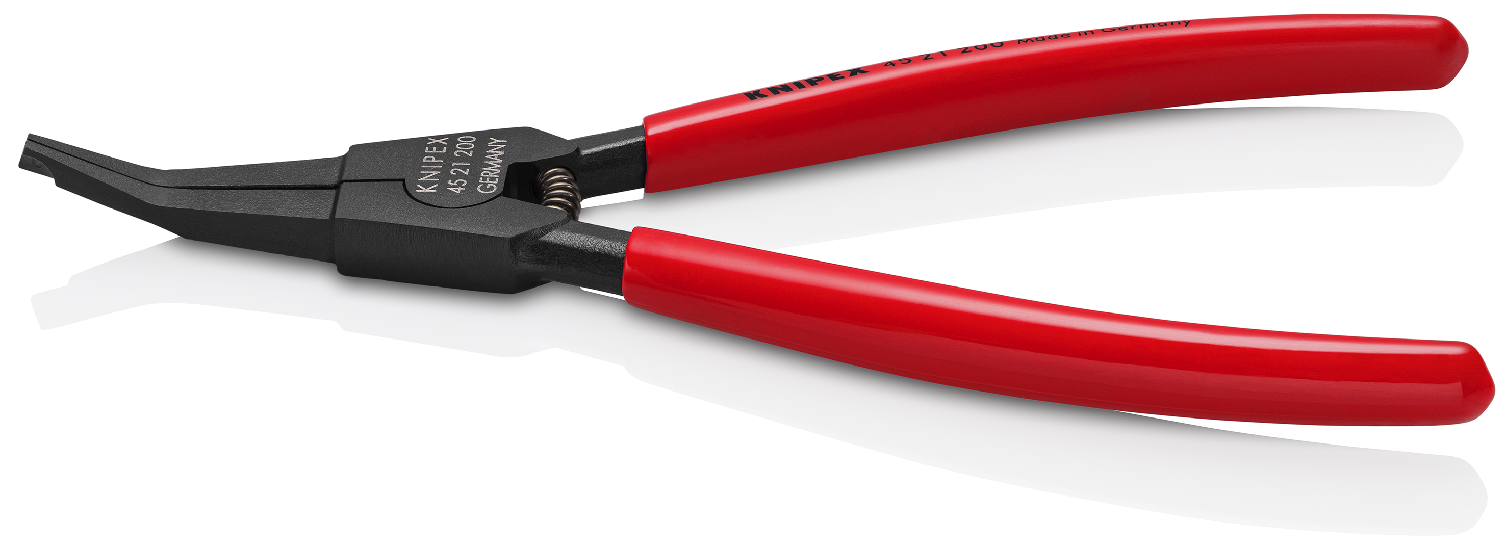 KNIPEX 45 21 200 Special retaining ring pliers for retaining rings on shafts 220 mm black atramentized with plastic coating thumbnail 4