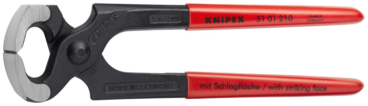 Kìm thợ mộc đầu búa KNIPEX 51 01 210 SB, dài 210mm thumbnail 8