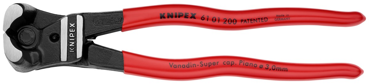 Kìm cắt đầu bu lông KNIPEX 61 01 200 SB, dài 200mm thumbnail 6