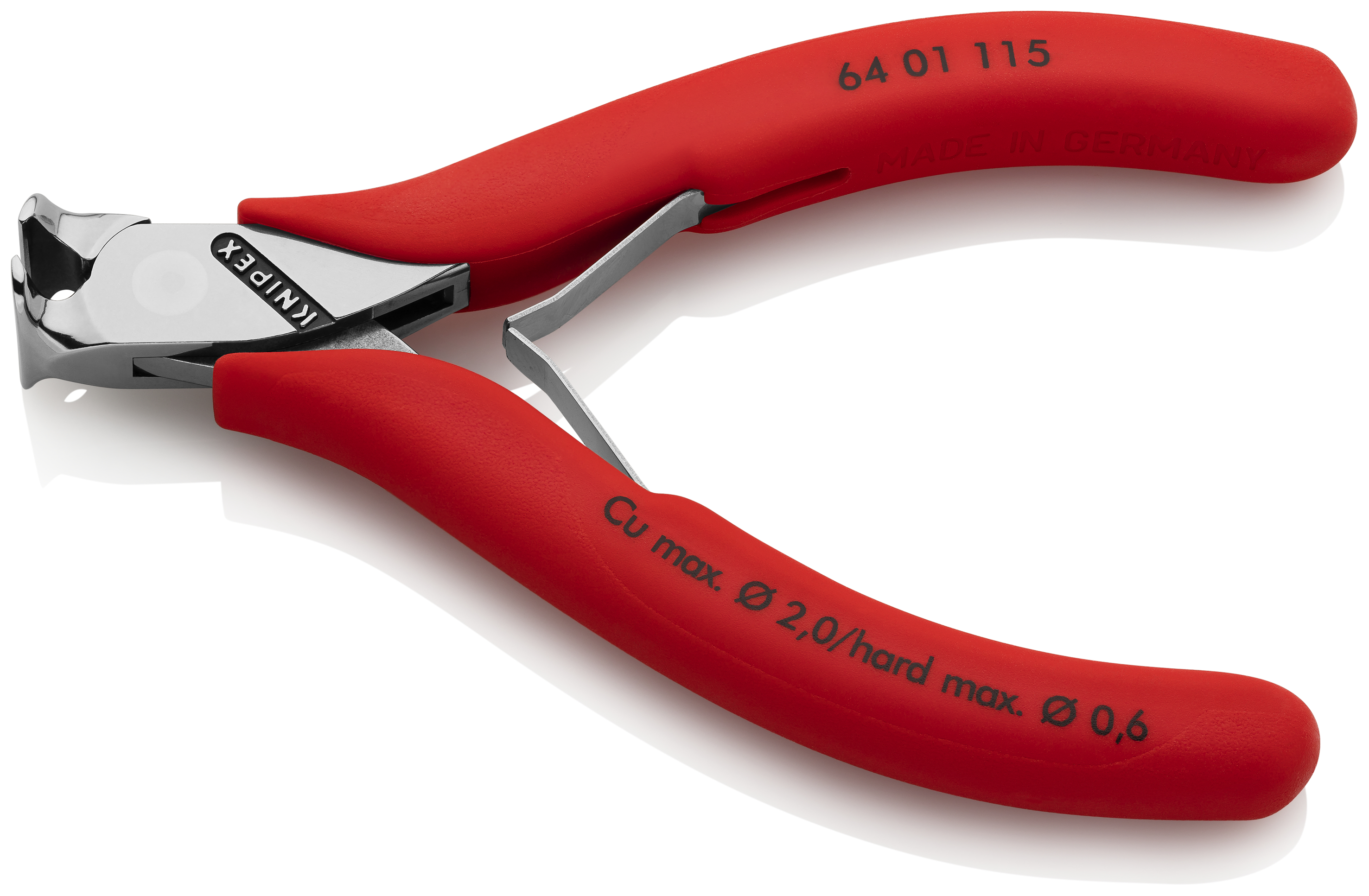 KNIPEX 64 01 115 Electronics End Cutting Nipper 115 mm with non-slip plastic grips mirror polished thumbnail 2