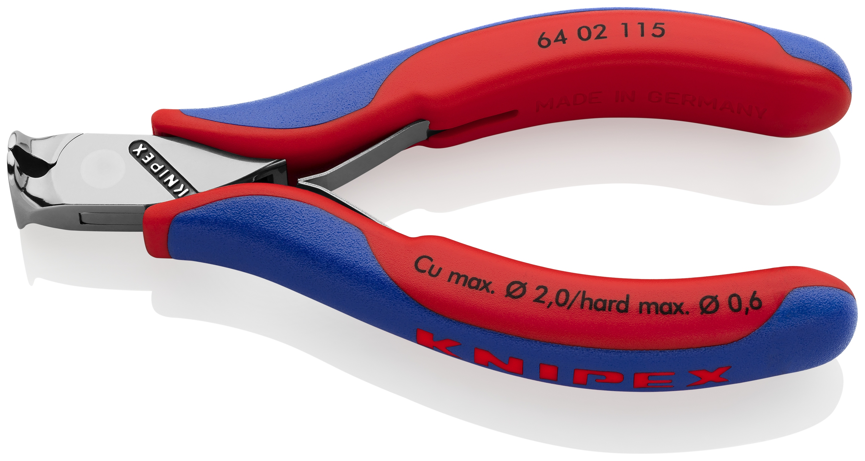 KNIPEX 64 02 115 ESD Electronics End Cutting Nippers ESD 115 mm with multi-component handles mirror polished thumbnail 2