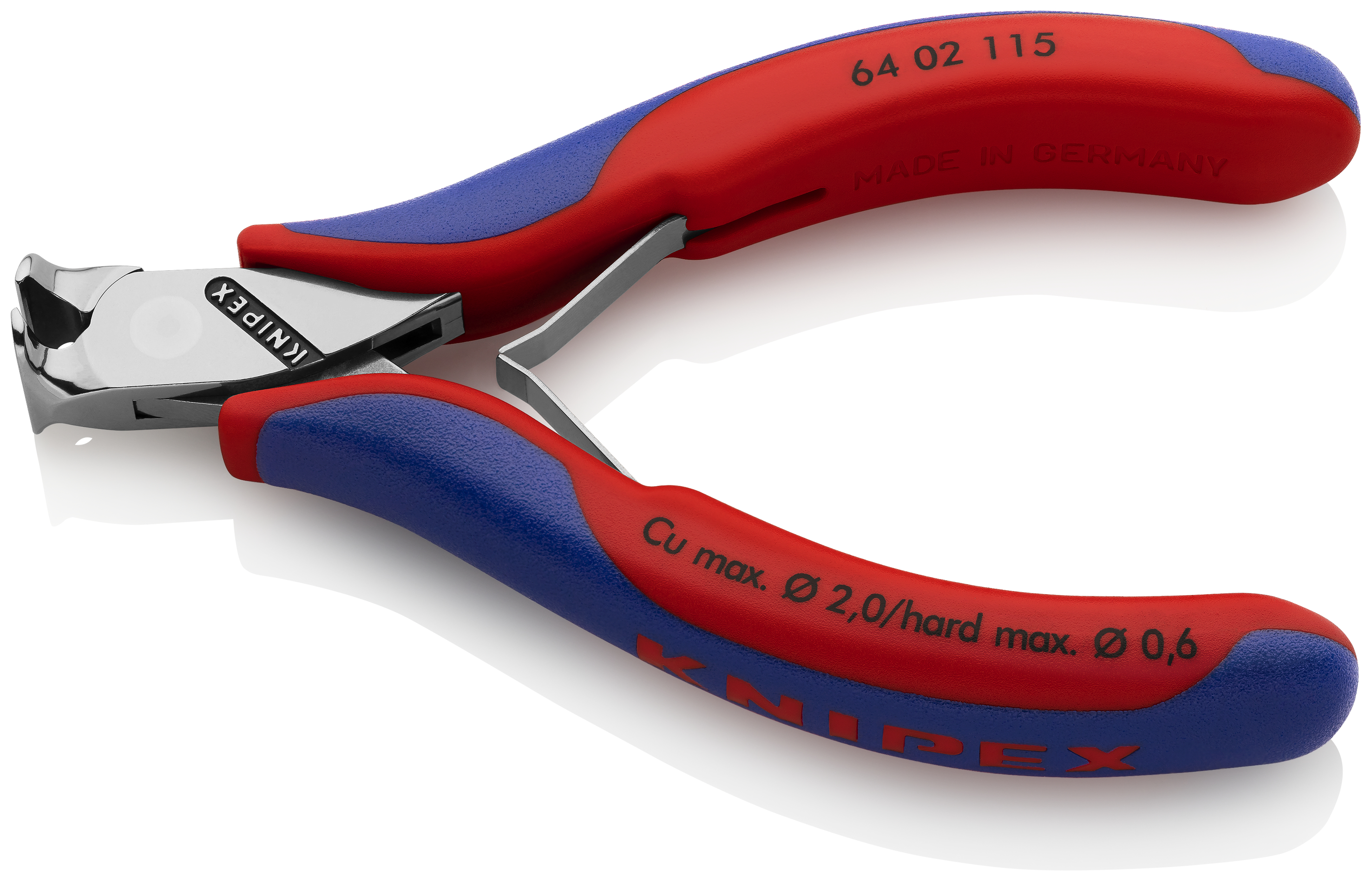 KNIPEX 64 02 115 Electronics End Cutting Nipper 115 mm with multi-component handles mirror polished thumbnail 2