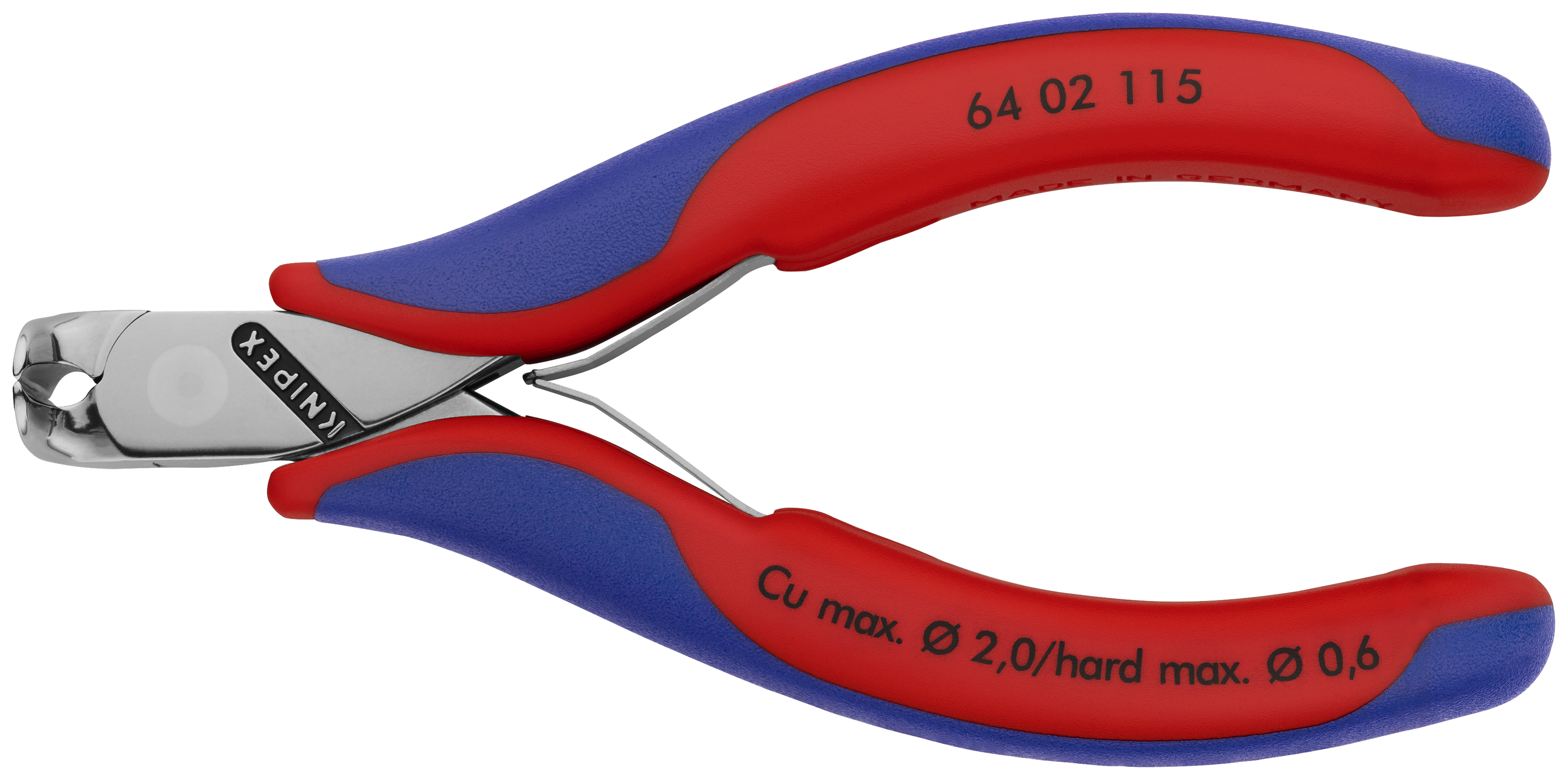 KNIPEX 64 02 115 Electronics End Cutting Nipper 115 mm with multi-component handles mirror polished thumbnail 5