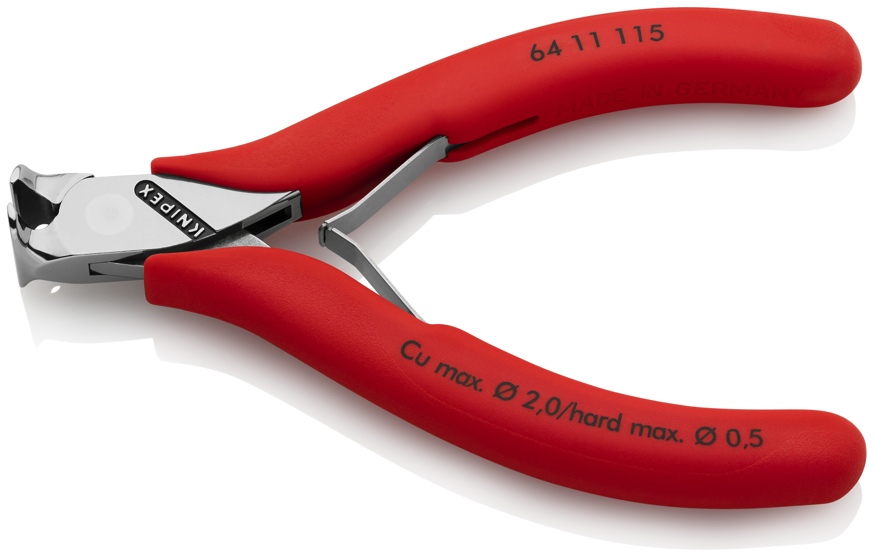 KNIPEX 64 11 115 Electronics End Cutting Nipper 115 mm with non-slip plastic grips mirror polished thumbnail 2