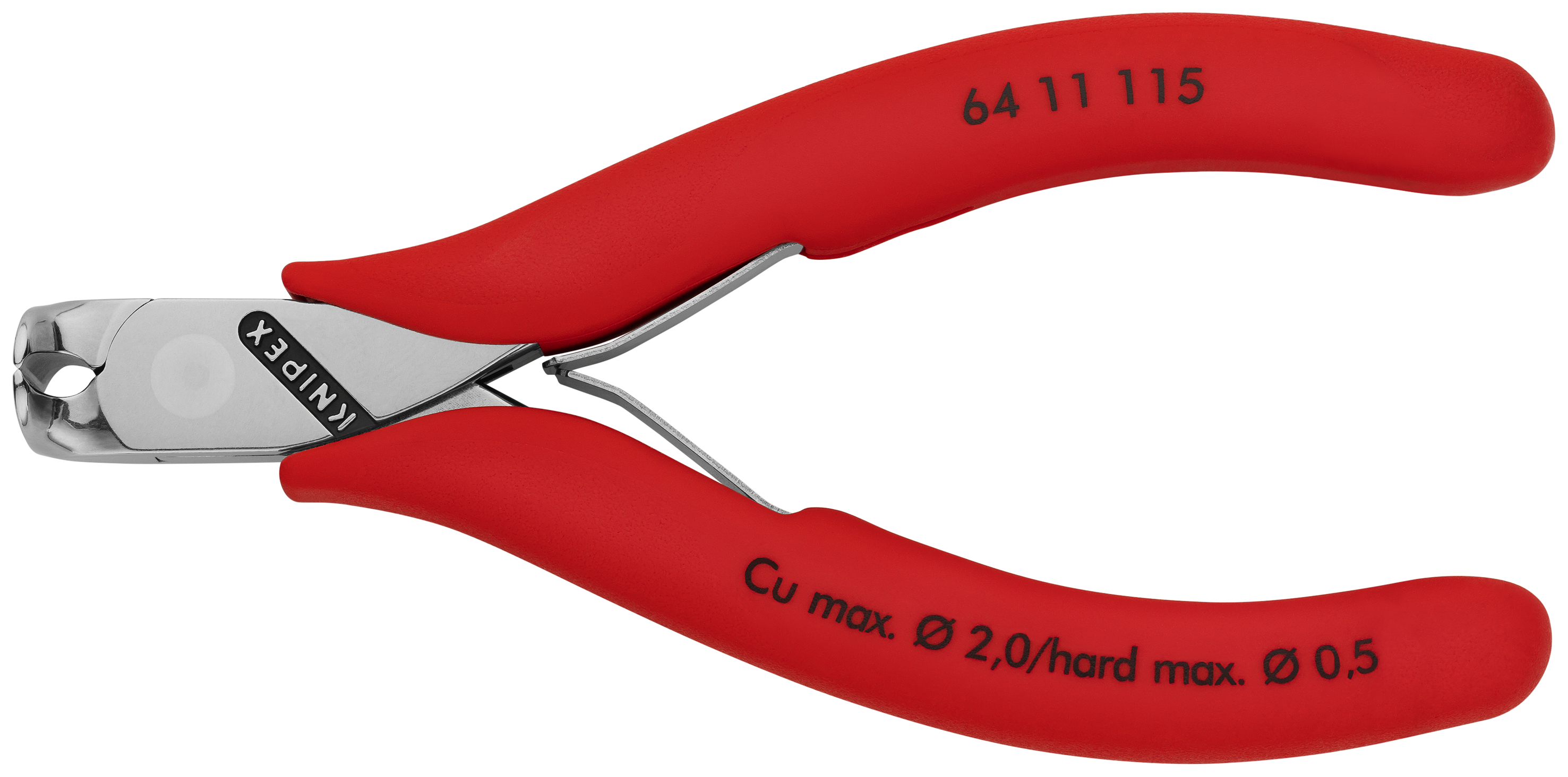 KNIPEX 64 11 115 Electronics End Cutting Nipper 115 mm with non-slip plastic grips mirror polished thumbnail 5