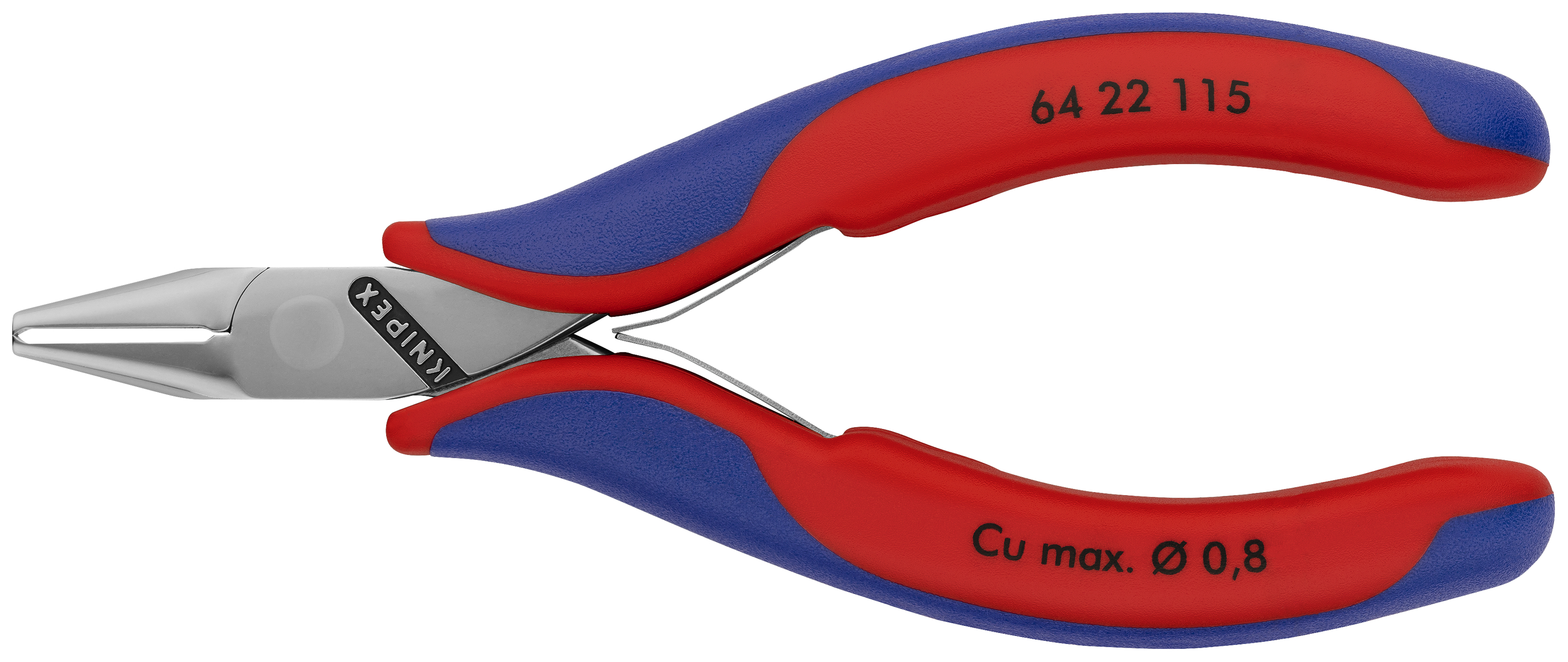 KNIPEX 64 22 115 ESD Electronics End Cutting Nippers ESD 115 mm with multi-component handles mirror polished thumbnail 6