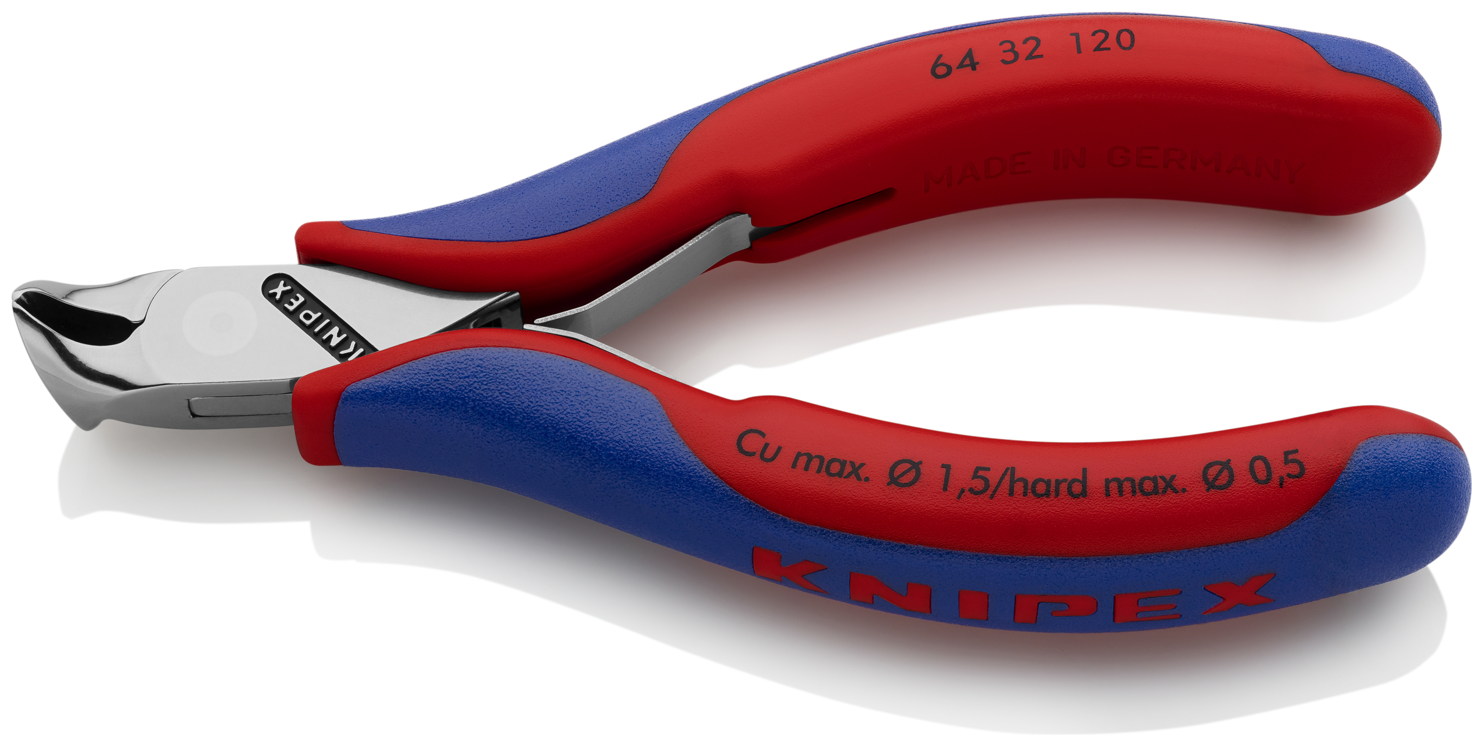 KNIPEX 64 32 120 ESD Electronics End Cutting Nippers ESD 120 mm with multi-component handles mirror polished thumbnail 6