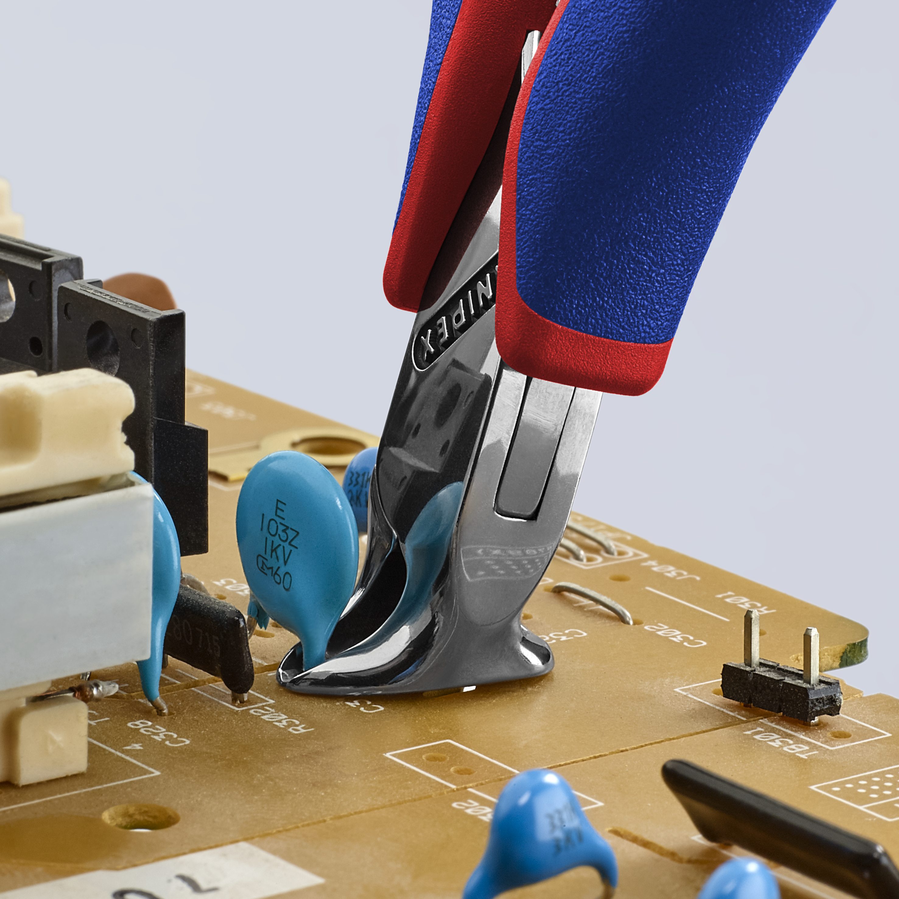 KNIPEX 64 32 120 Electronics End Cutting Nipper 120 mm with multi-component handles mirror polished thumbnail 4