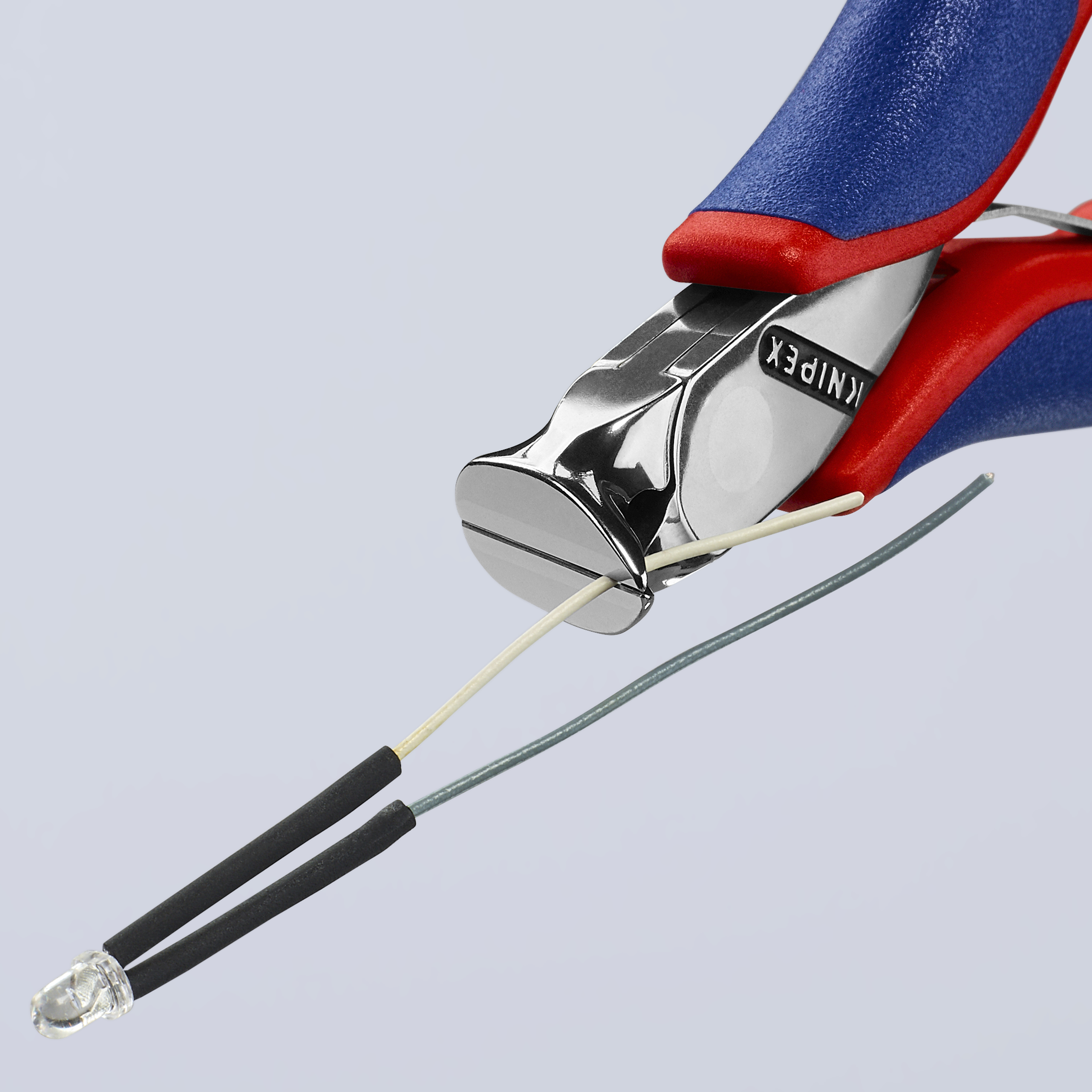 KNIPEX 64 32 120 Electronics End Cutting Nipper 120 mm with multi-component handles mirror polished thumbnail 5