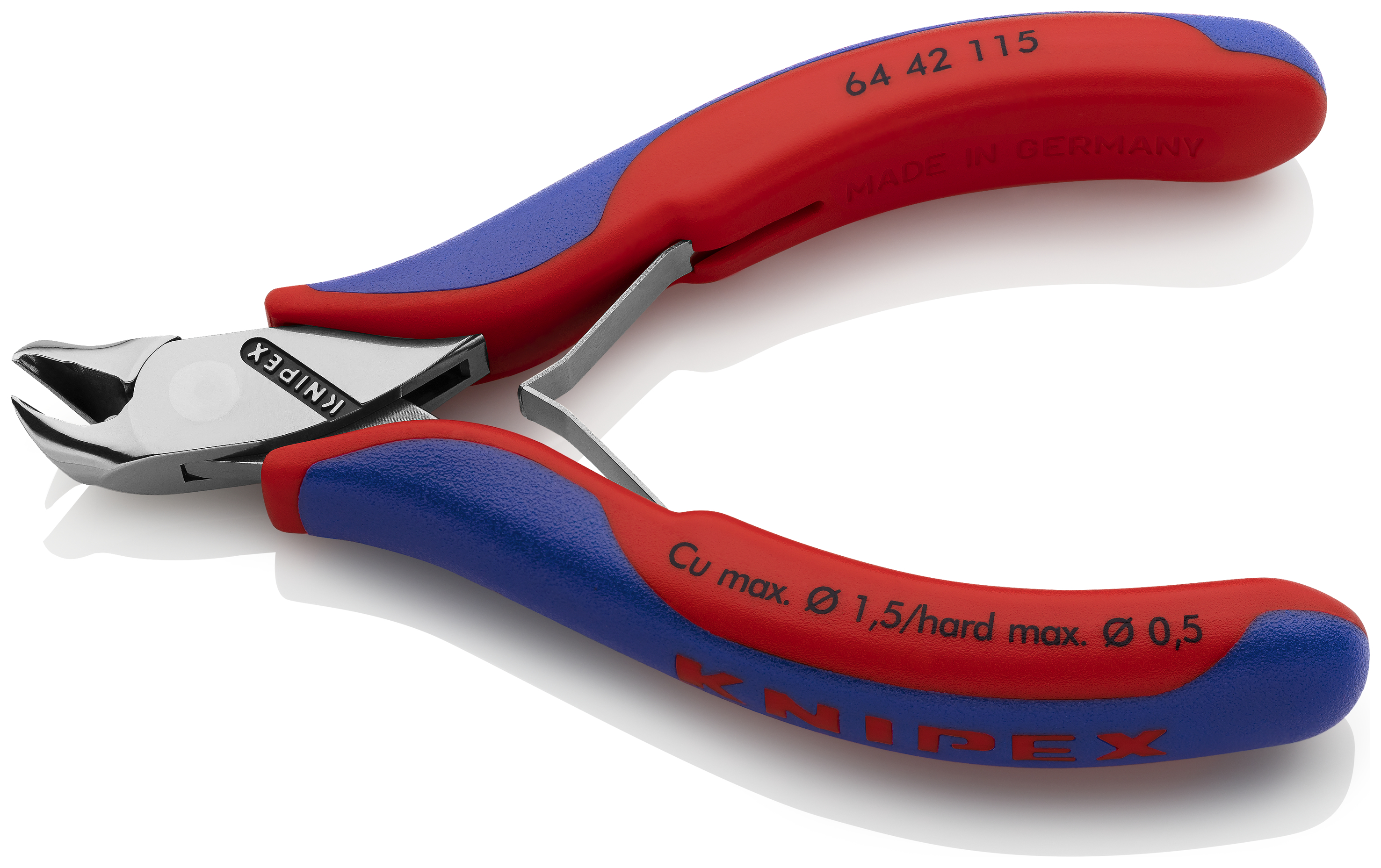 KNIPEX 64 42 115 SB Electronics End Cutting Nipper 115 mm with multi-component handles mirror polished thumbnail 2