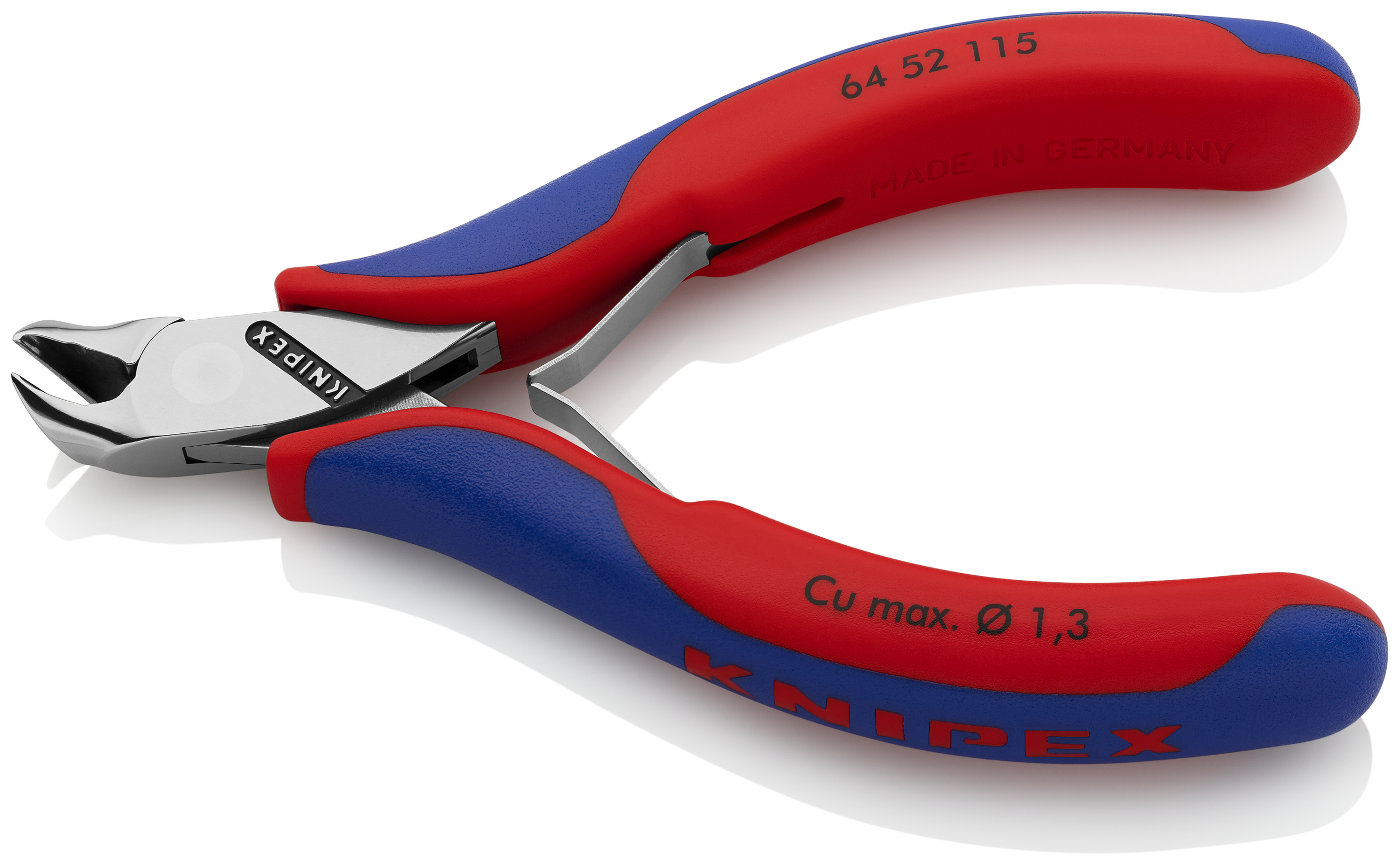 KNIPEX 64 52 115 Electronics End Cutting Nipper 115 mm with multi-component handles mirror polished thumbnail 2