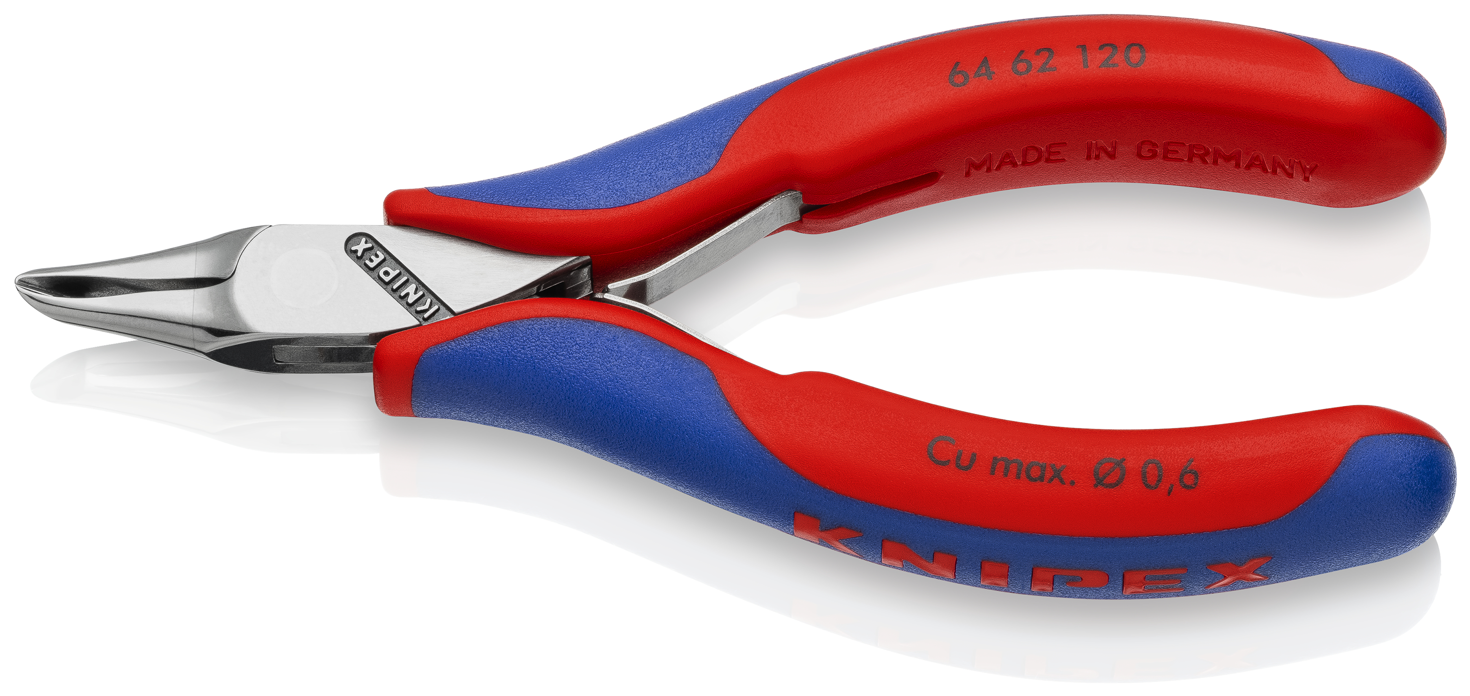 KNIPEX 64 62 120 ESD Electronics End Cutting Nippers ESD 120 mm with multi-component handles mirror polished thumbnail 3