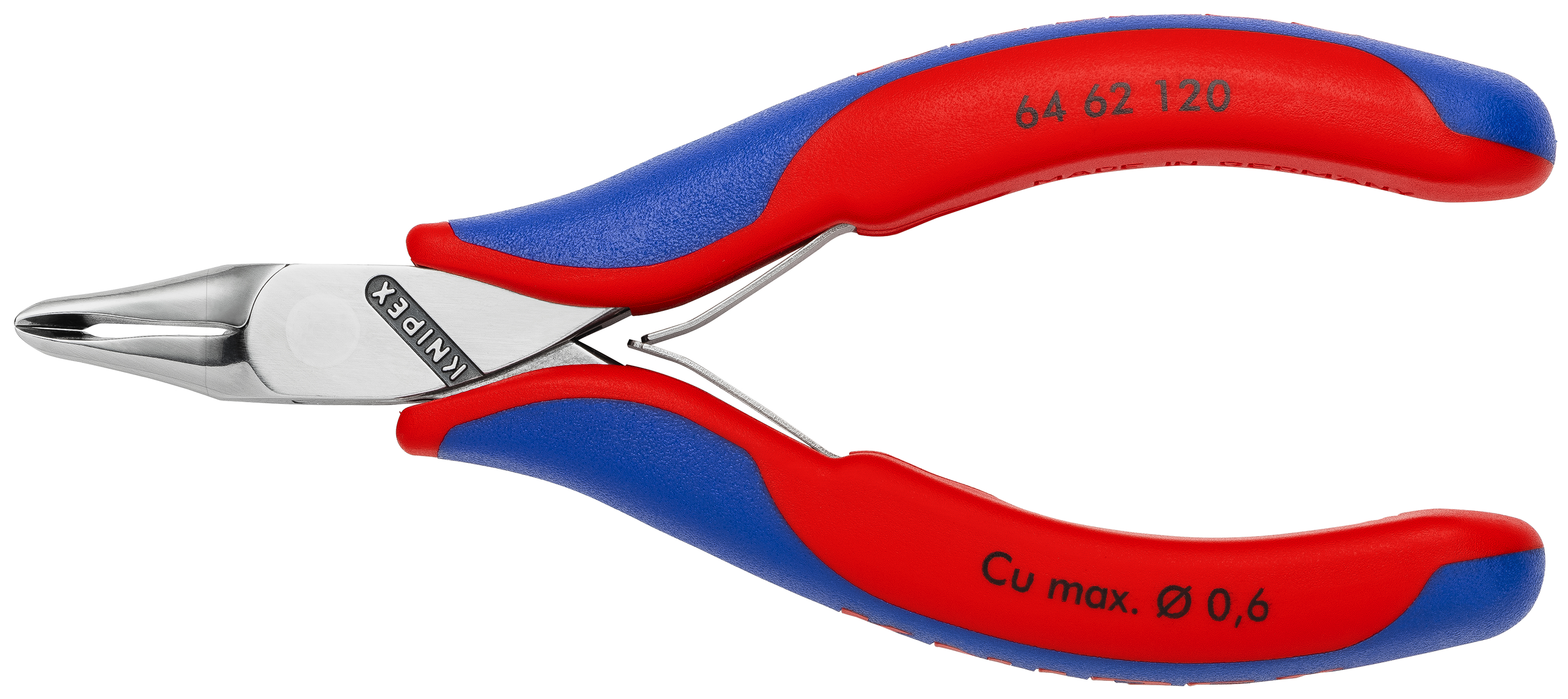 KNIPEX 64 62 120 ESD Electronics End Cutting Nippers ESD 120 mm with multi-component handles mirror polished thumbnail 6