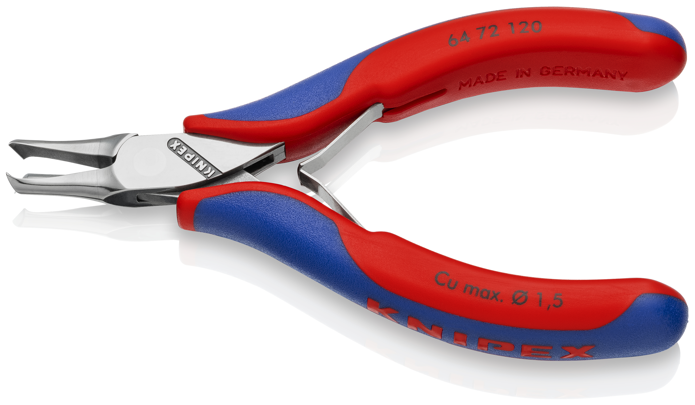 KNIPEX 64 72 120 Electronics End Cutting Nipper 120 mm with multi-component handles mirror polished thumbnail 2