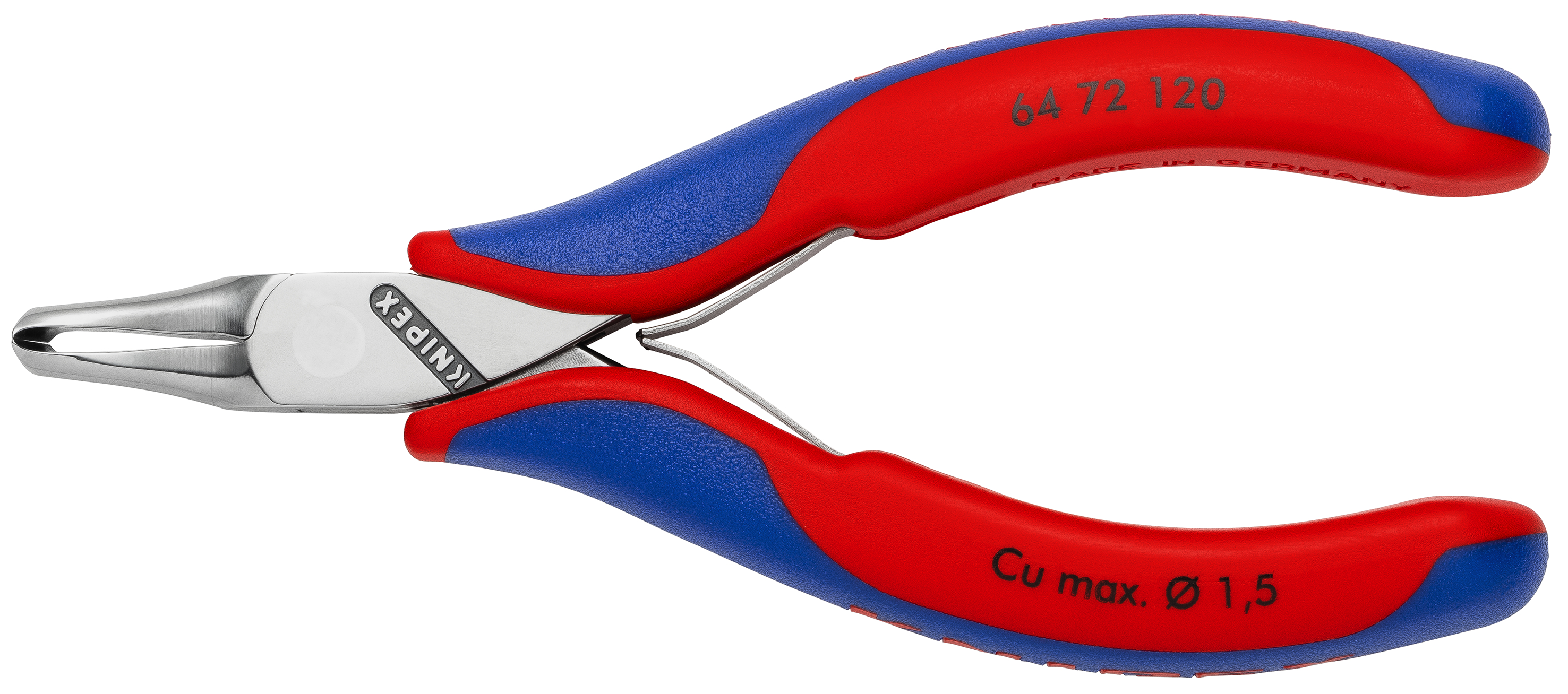 KNIPEX 64 72 120 Electronics End Cutting Nipper 120 mm with multi-component handles mirror polished thumbnail 3