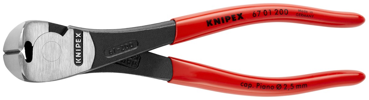Kìm cắt đầu cường lực KNIPEX 67 01 200 SB, dài 200mm thumbnail 4