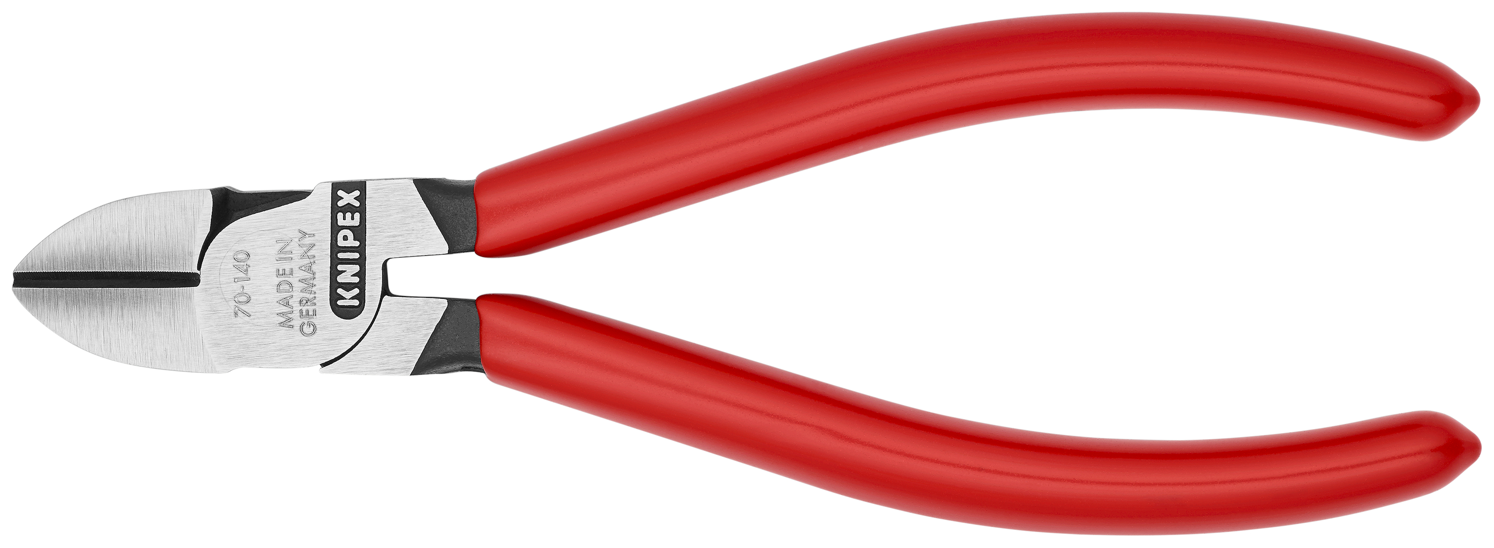 KNIPEX 70 01 140 EAN Diagonal Cutter 140 mm black atramentized with plastic coating polished thumbnail 7