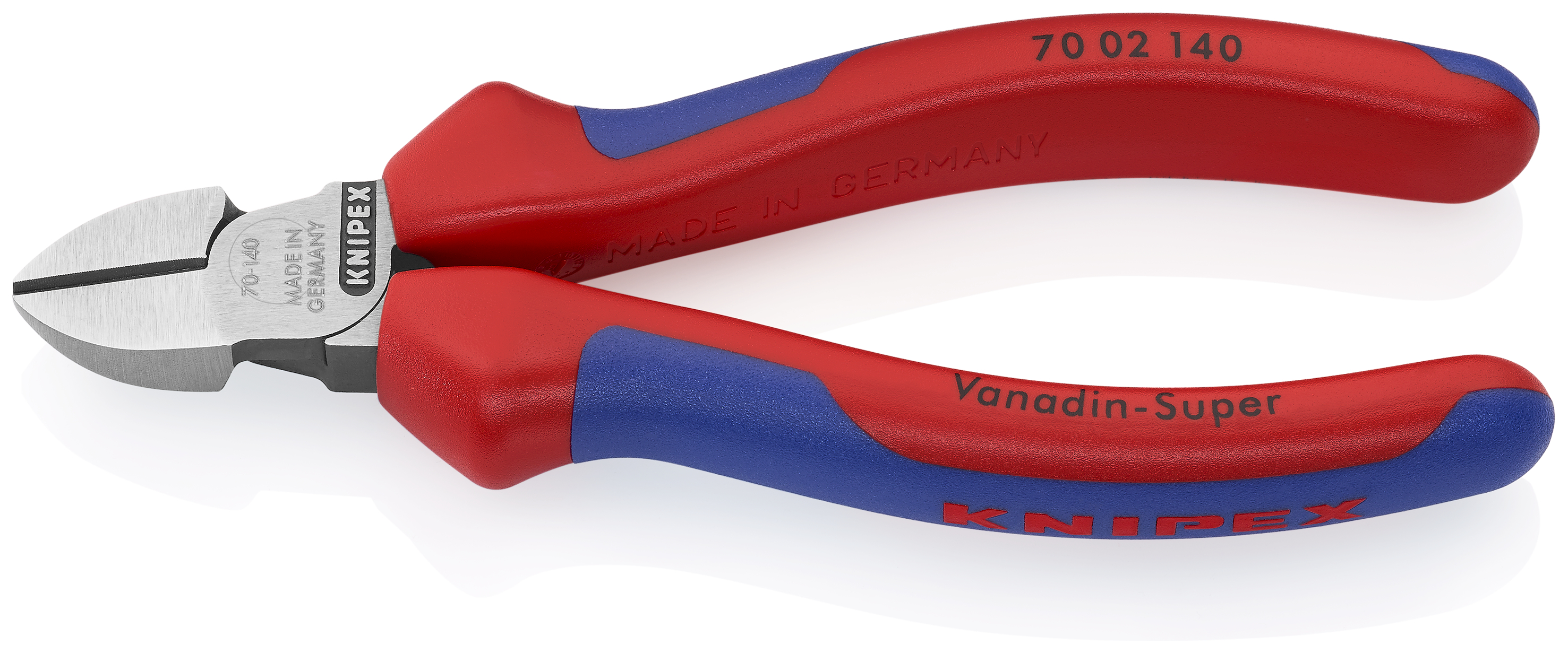 KNIPEX 70 02 140 SB Diagonal Cutter 140 mm black atramentized with multi-component handles polished