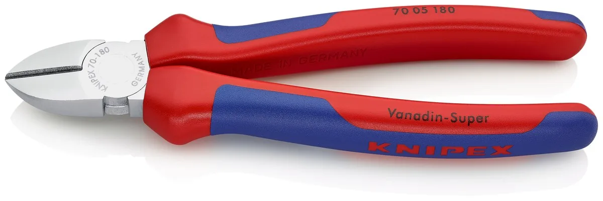 Kìm cắt cạnh KNIPEX 70 05 180 SB lưỡi cắt phủ chrome chống gỉ, cán bọc nhựa đa thanh phần thumbnail 2