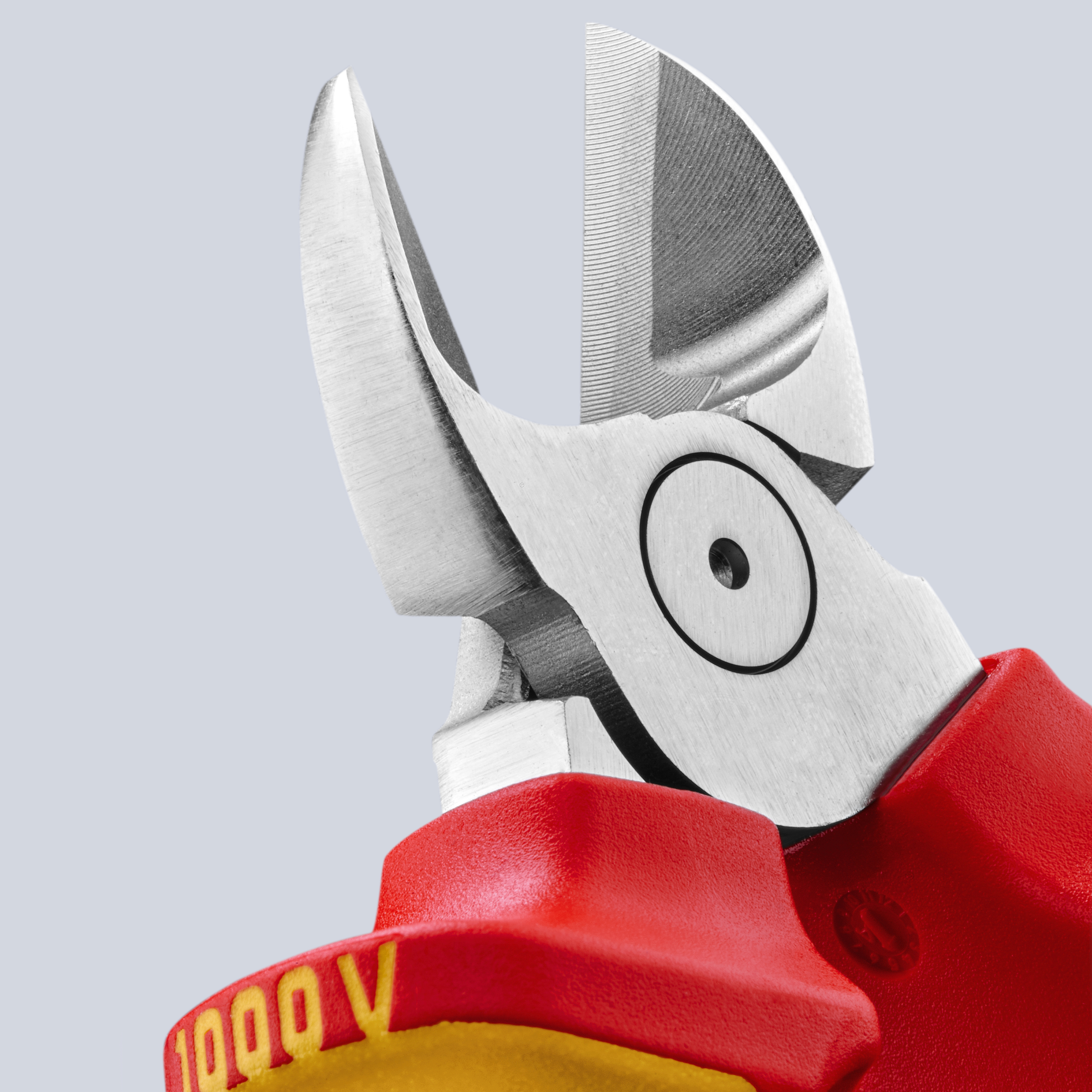 KNIPEX 70 06 160 T BK Diagonal Cutter 160 mm chrome-plated insulated with multi-component grips, VDE-tested with integrated insulated tether attachment point for a tool tether chrome-plated thumbnail 7