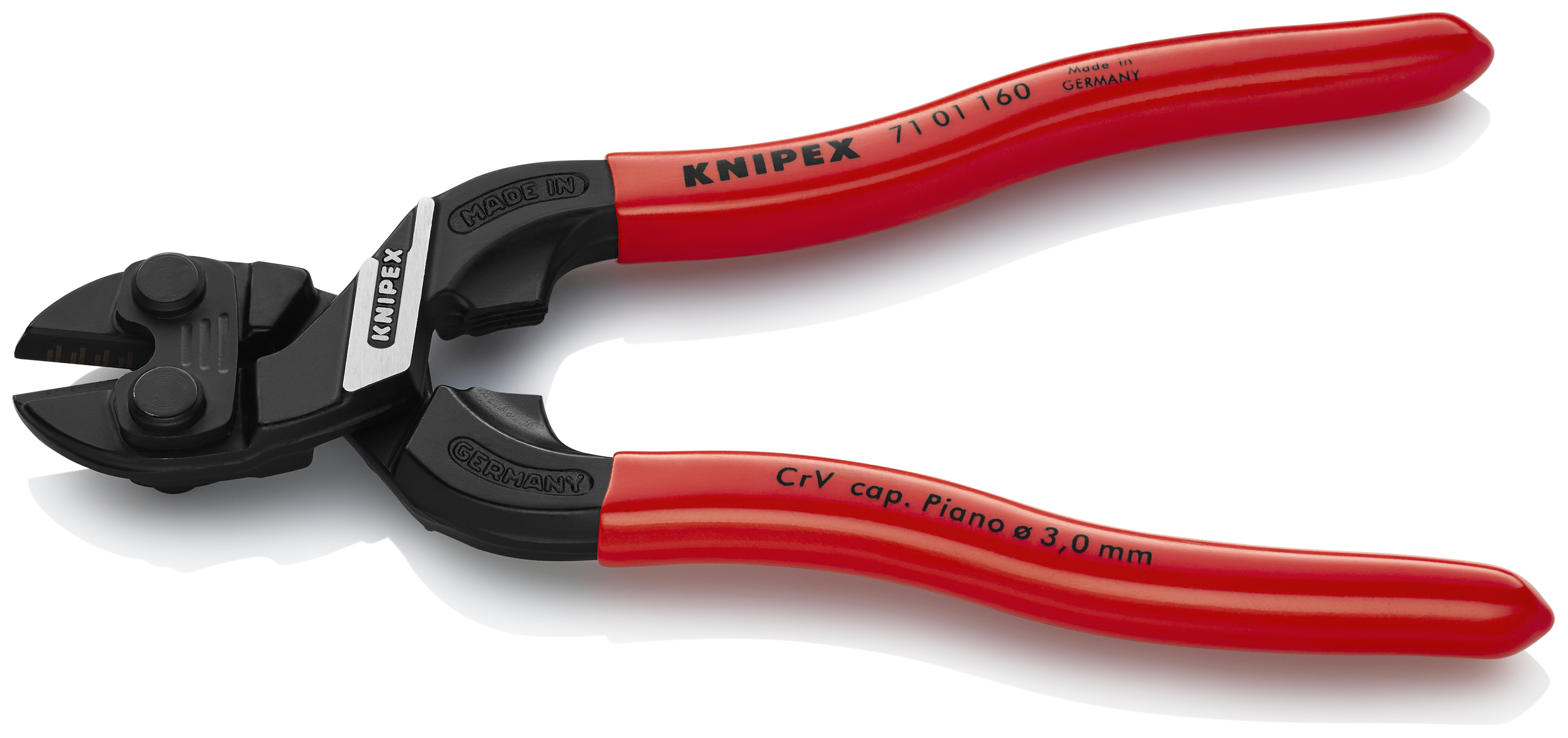 KNIPEX 71 01 160 SB CoBolt® S Compact Bolt Cutters 160 mm black atramentized with plastic coating thumbnail 2