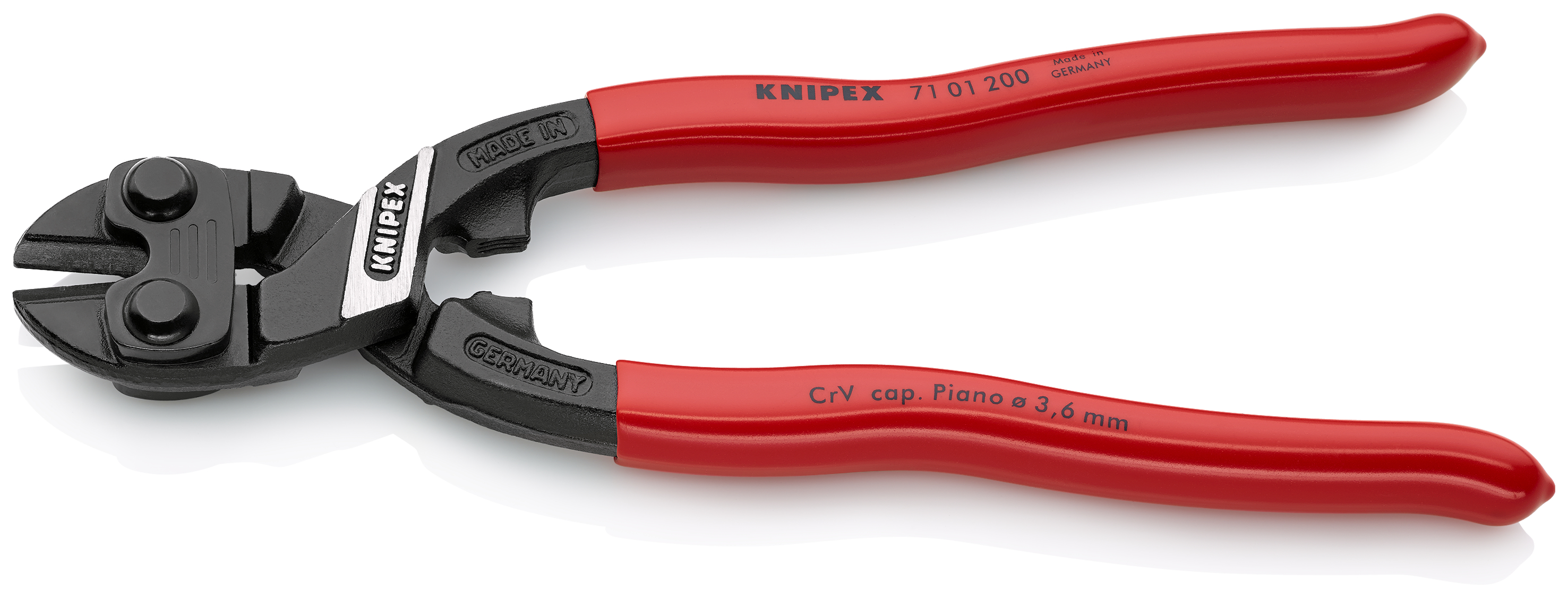 KNIPEX 71 01 200 SB CoBolt® Compact Bolt Cutter 200 mm black atramentized with plastic coating thumbnail 2