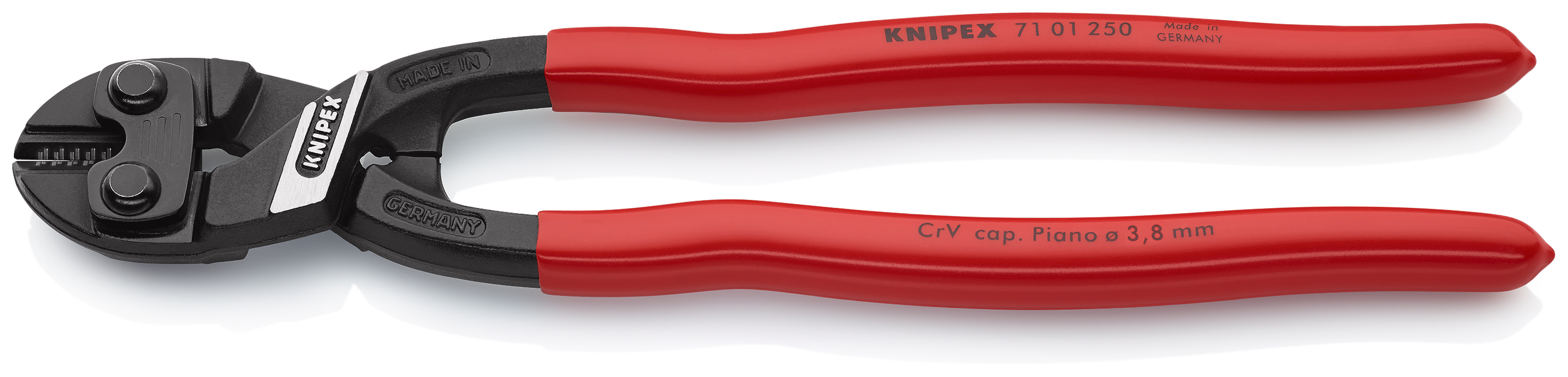 KNIPEX 71 01 250 SB CoBolt® XL Compact Bolt Cutter 250 mm black atramentized with plastic coating