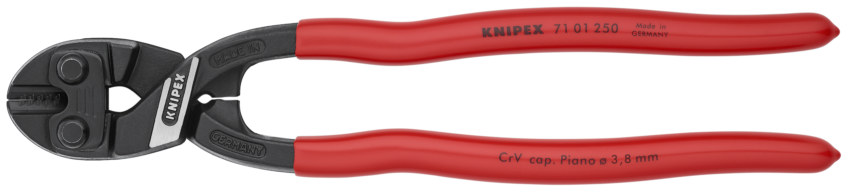 KNIPEX 71 01 250 SB CoBolt® XL Compact Bolt Cutter 250 mm black atramentized with plastic coating thumbnail 5