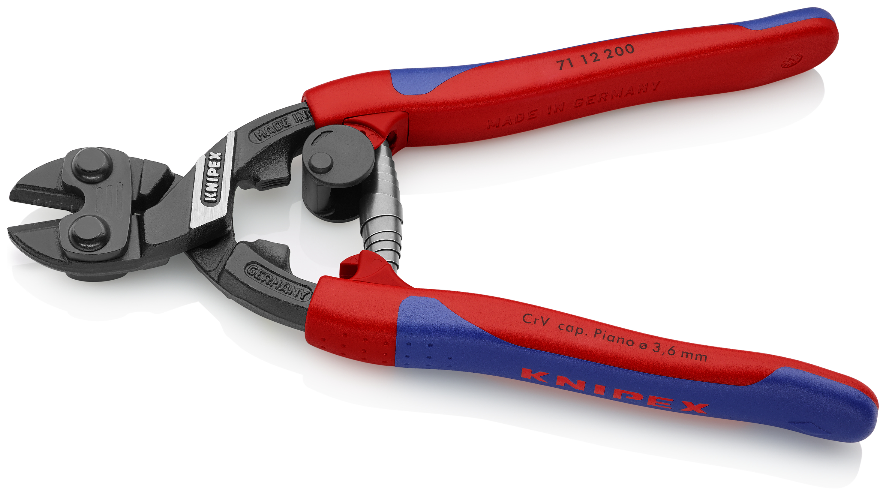 KNIPEX 71 12 200 SB CoBolt® Compact Bolt Cutter 200 mm black atramentized with slim multi-component grips thumbnail 2