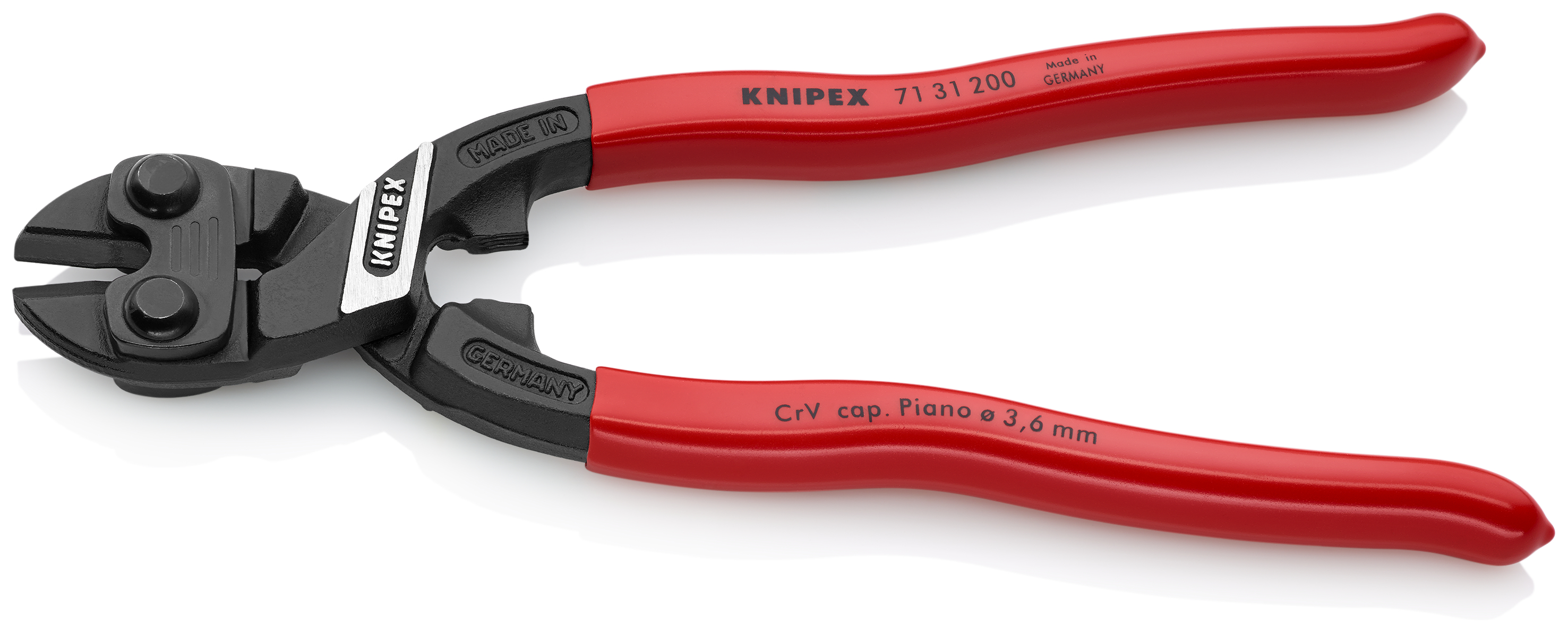 KNIPEX 71 31 200 SB CoBolt® Compact Bolt Cutter 200 mm black atramentized with plastic coating thumbnail 2