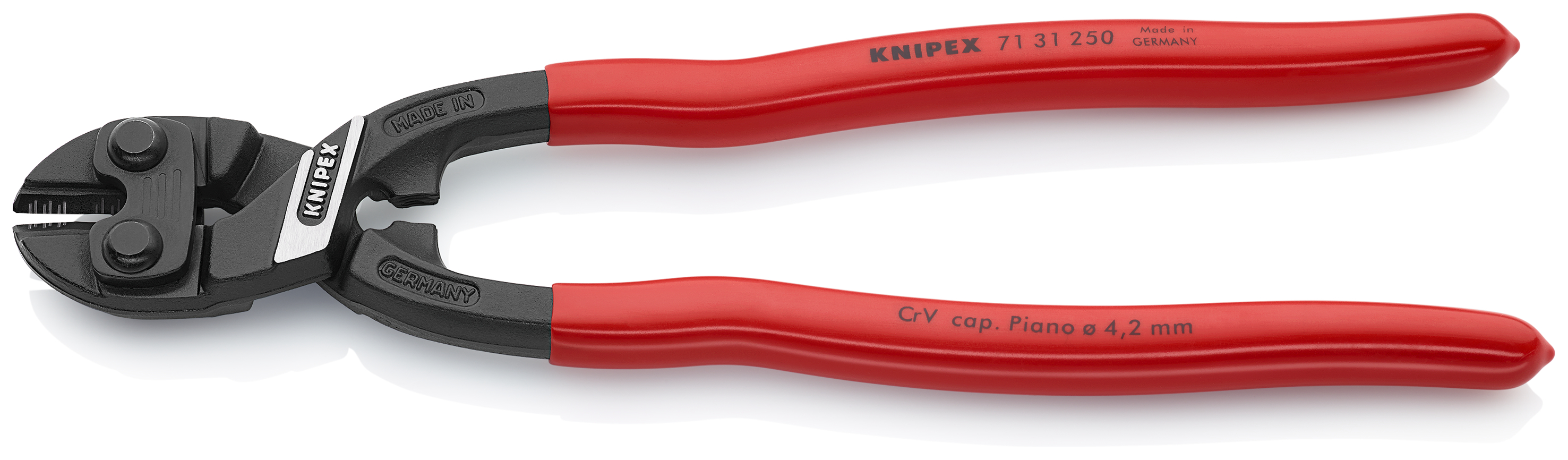 KNIPEX 71 31 250 SB CoBolt® XL Compact Bolt Cutter 250 mm black atramentized with plastic coating thumbnail 2