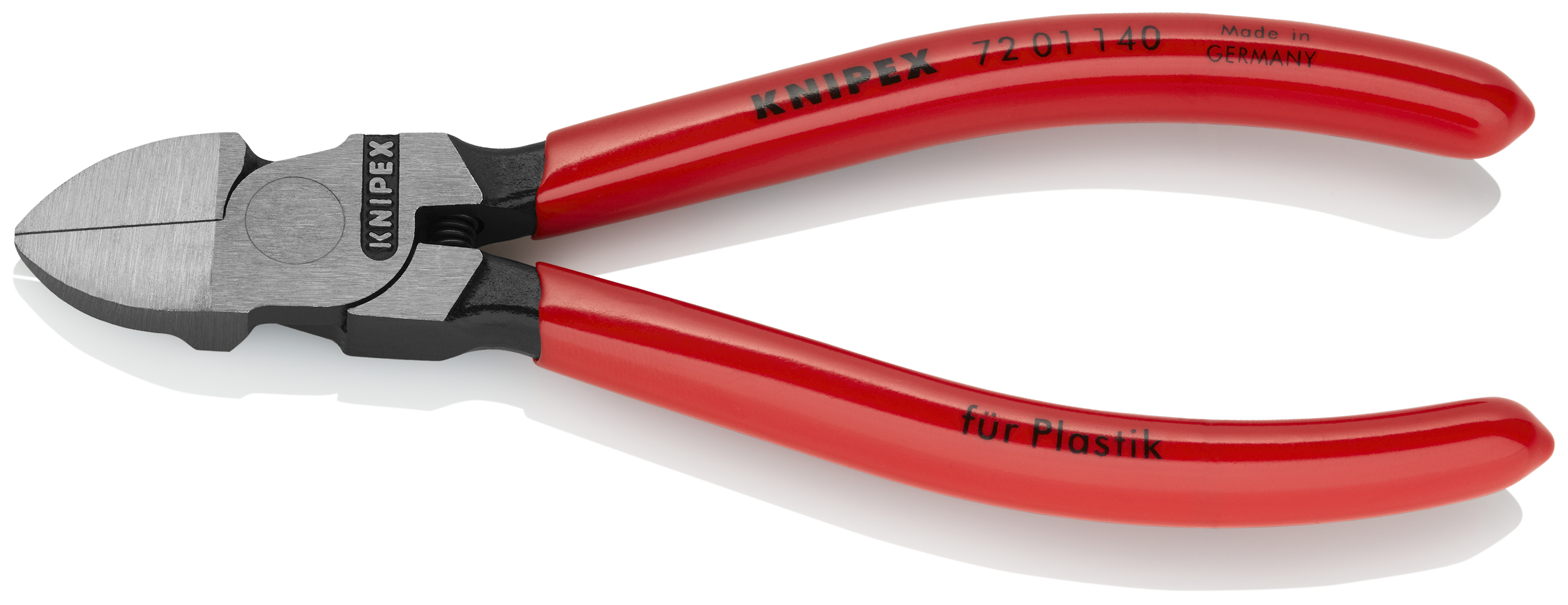 KNIPEX 72 01 140 Diagonal Cutters for plastics 140 mm with plastic coating polished