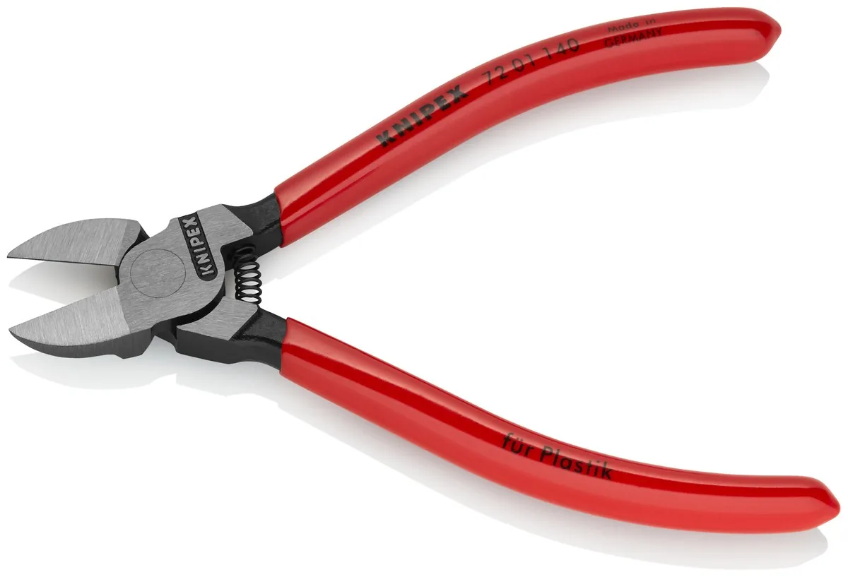 KNIPEX 72 01 140 Diagonal Cutters for plastics 140 mm with plastic coating polished thumbnail 2