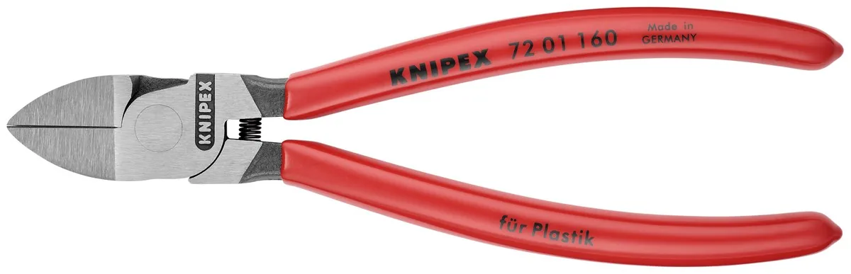 KNIPEX 72 01 160 Diagonal Cutters for plastics 160 mm with plastic coating polished thumbnail 6