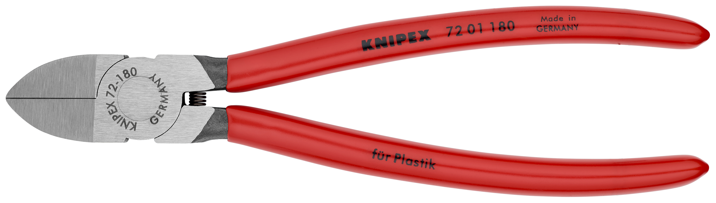 KNIPEX 72 01 180 Diagonal Cutters for plastics 180 mm with plastic coating polished thumbnail 3
